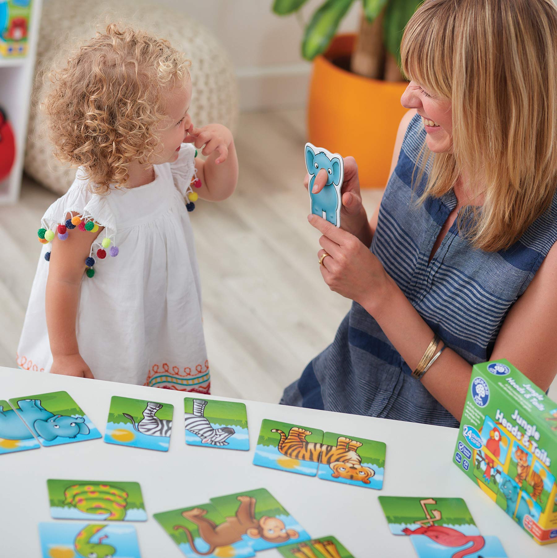 Orchard Toys Jungle Heads and Tails Game - 2 in 1 Matching Activity for Toddlers 4