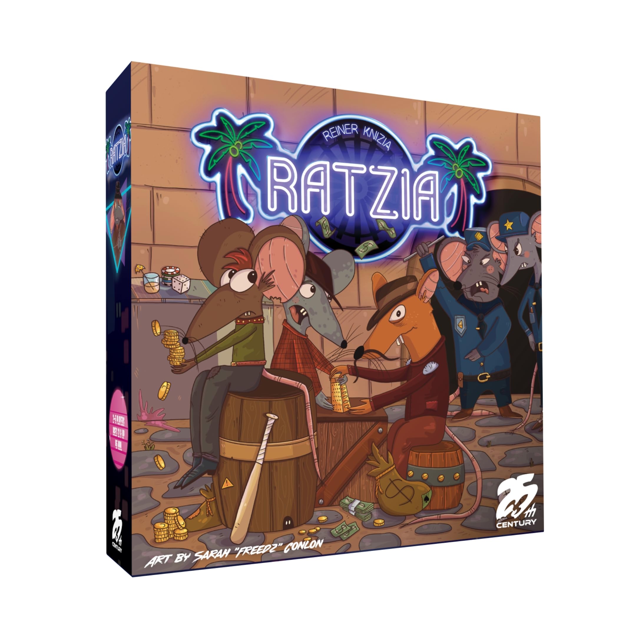 25th Century Games Ratzia - Auction & Gangster Card Game by Reiner Knizia | 2-5 Players | Ages 12+