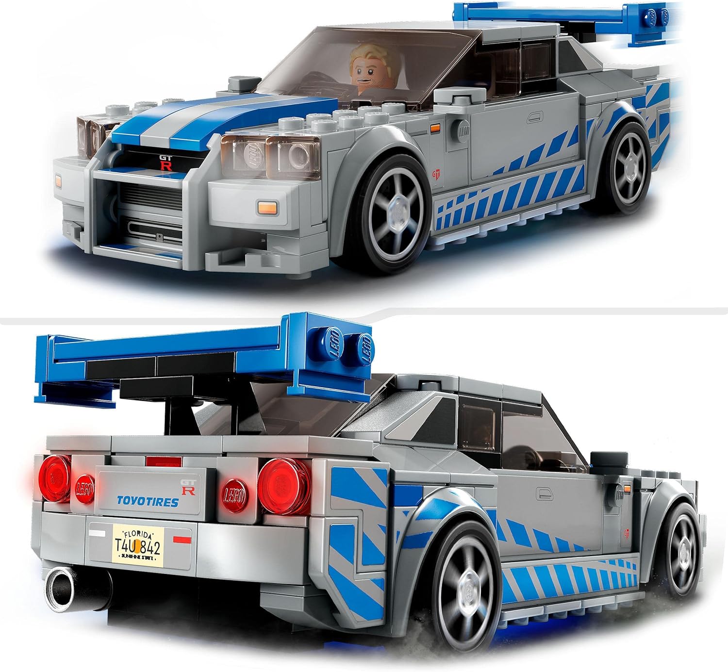 LEGO Speed Champions Nissan Skyline GT-R (R34) Race Car - 319-Piece Building Set for Ages 9+ 3