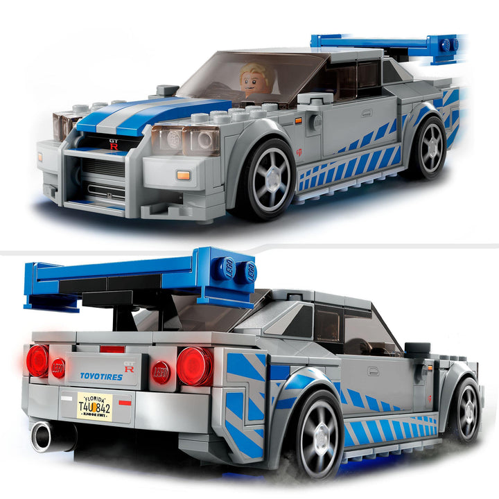 LEGO Speed Champions Nissan Skyline GT-R (R34) Race Car - 319-Piece Building Set for Ages 9+