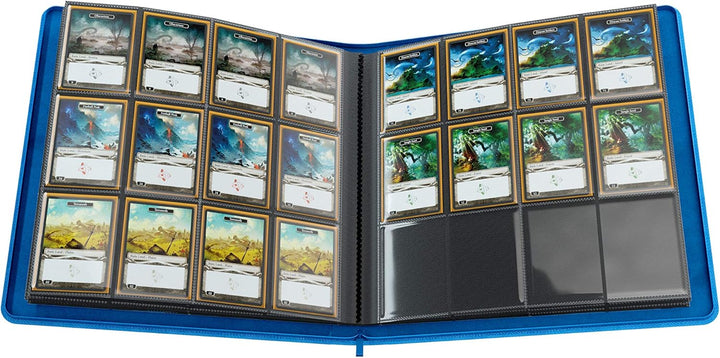 Gamegenic Zip-Up Album 24-Pocket - Holds 480 Double-Sleeved Cards, Blue