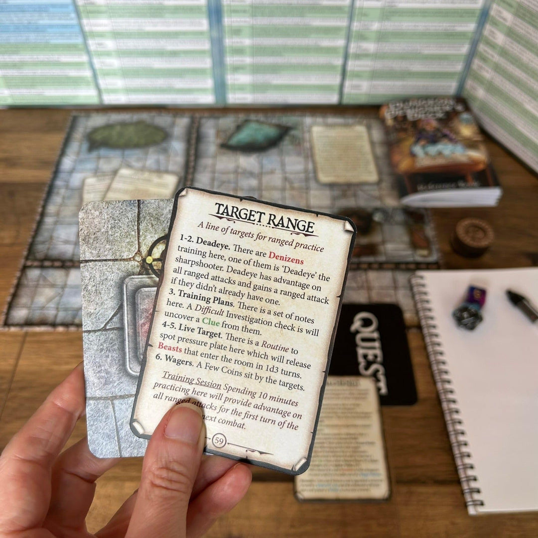 Loke BattleMats Dungeon Designer's Deck 100-Card Set for 5E RPGs