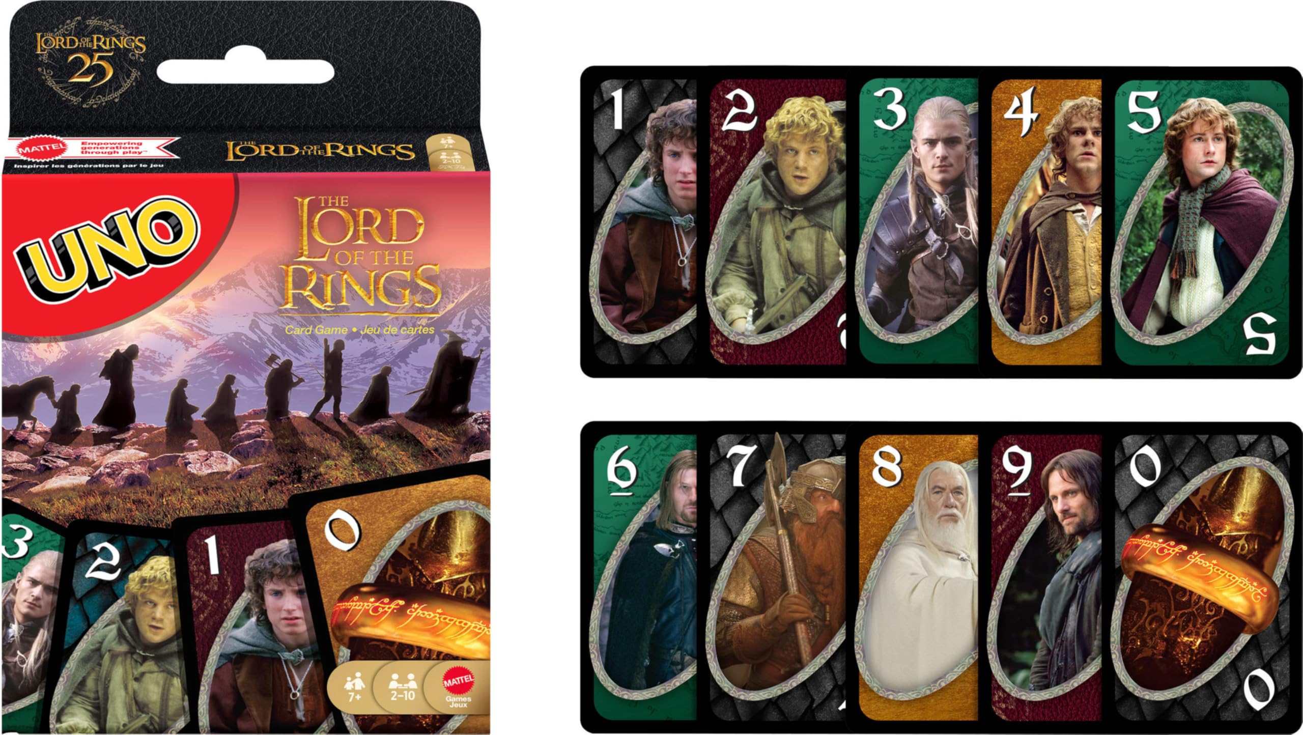 Mattel Games UNO The Lord of The Rings Card Game | 2-10 Players | Ages 7+ 5