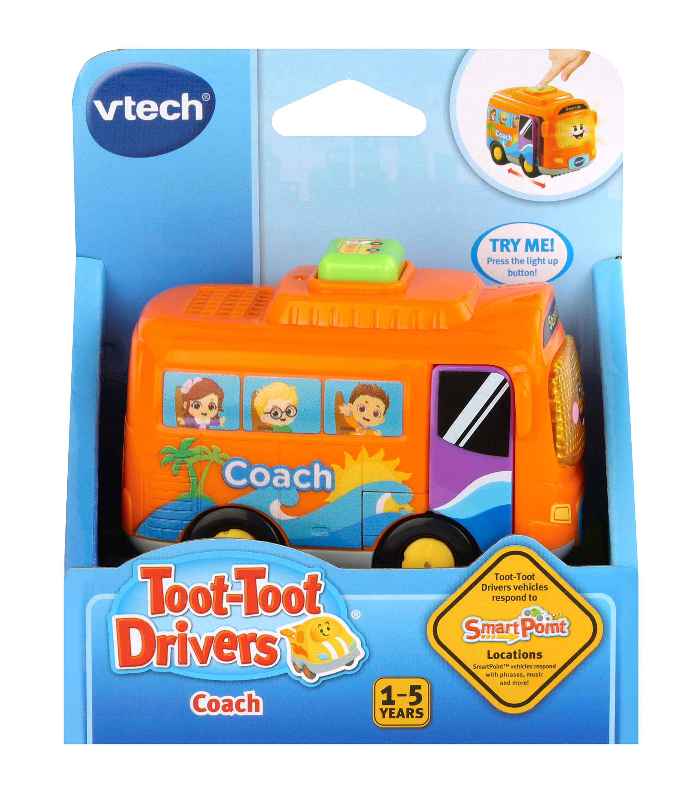 VTech Toot-Toot Drivers Coach - Interactive Sound Toy for Ages 1-5 Years | Music & Lights 2