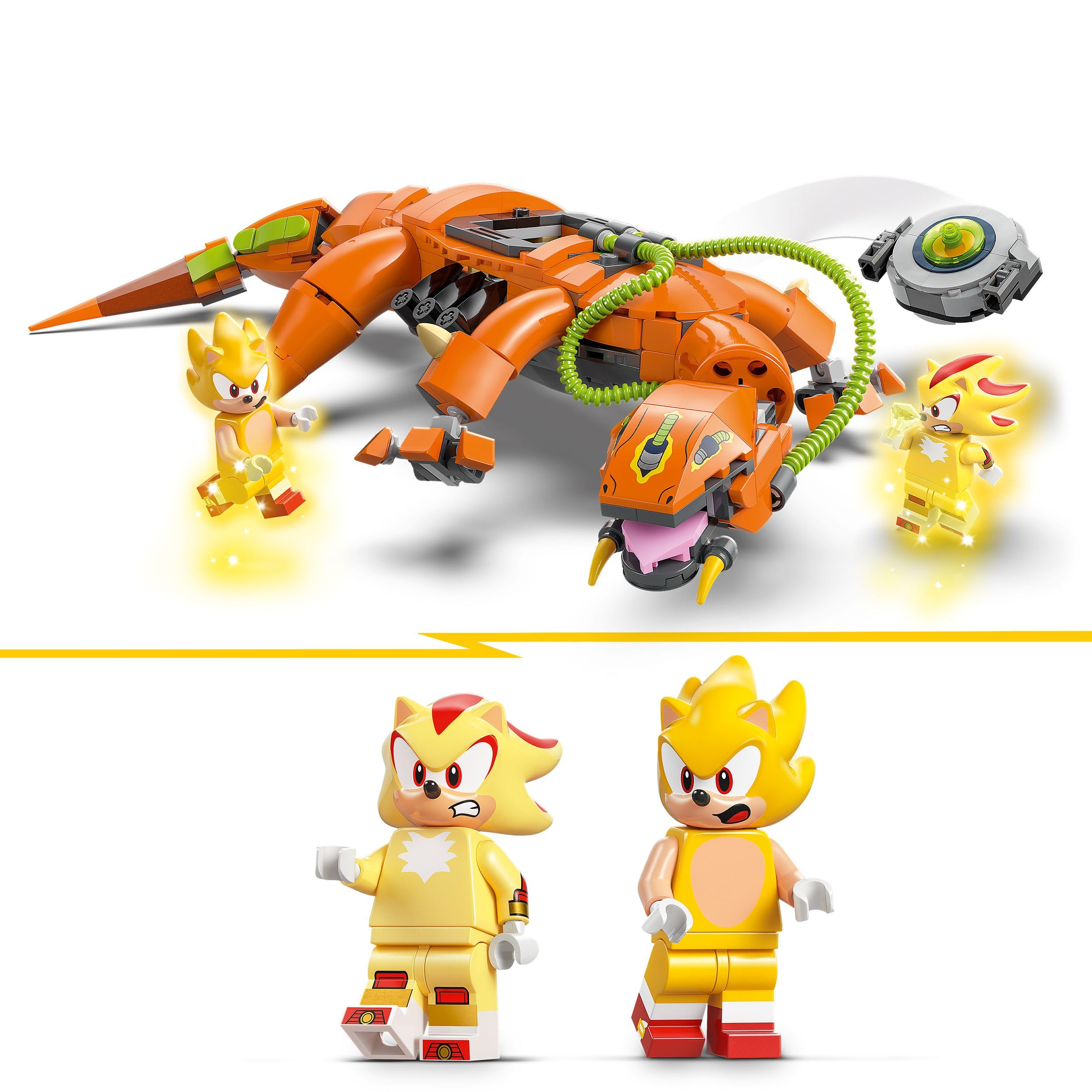 LEGO Sonic the Hedgehog Super Shadow vs. Biolizard Set - Building Toy with 419 Pieces for Ages 9+ 2