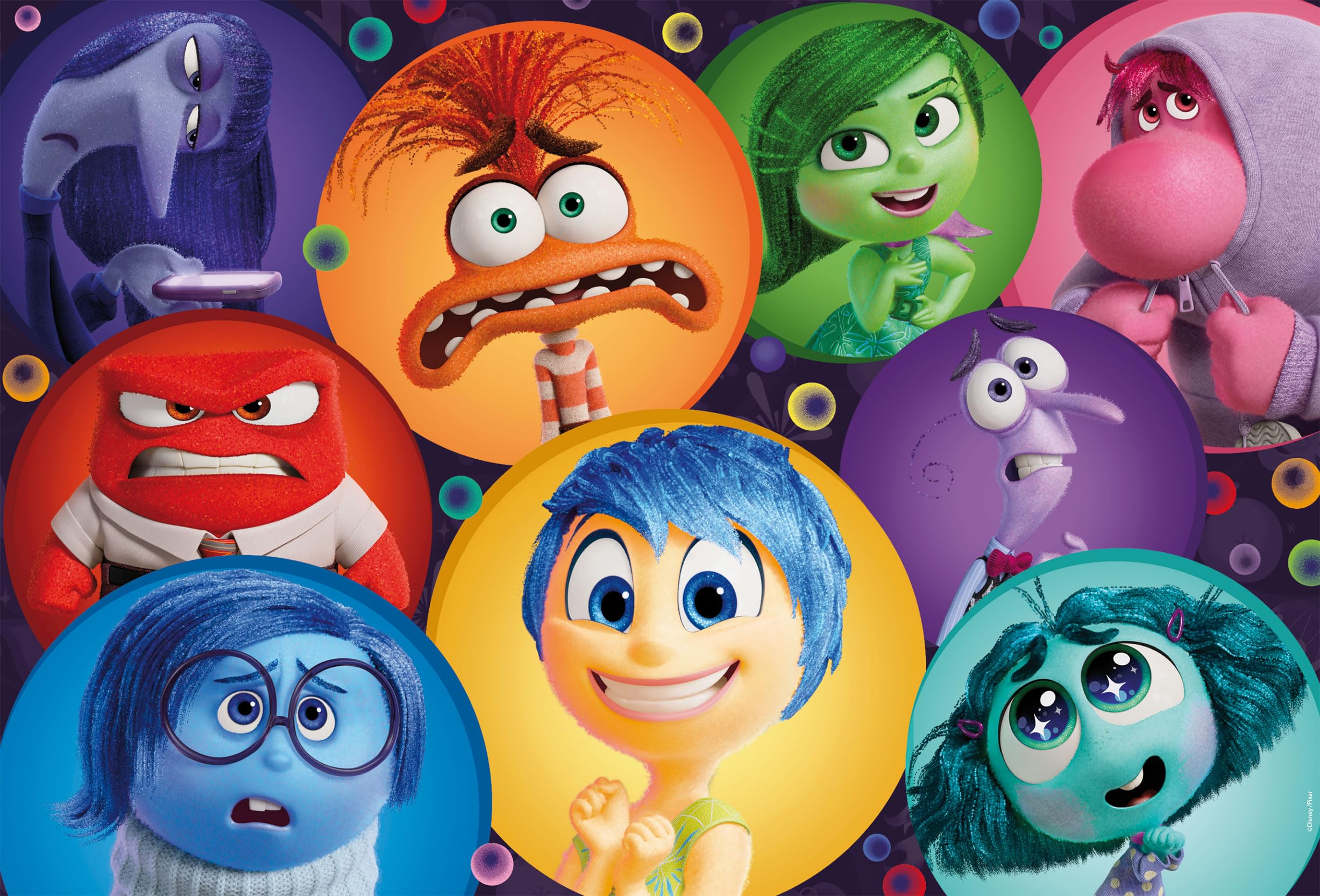 Liscianigiochi Disney Inside Out 2 Floor Puzzle - 250 Pieces | Double-Sided & Colorable Back | Ages 7+