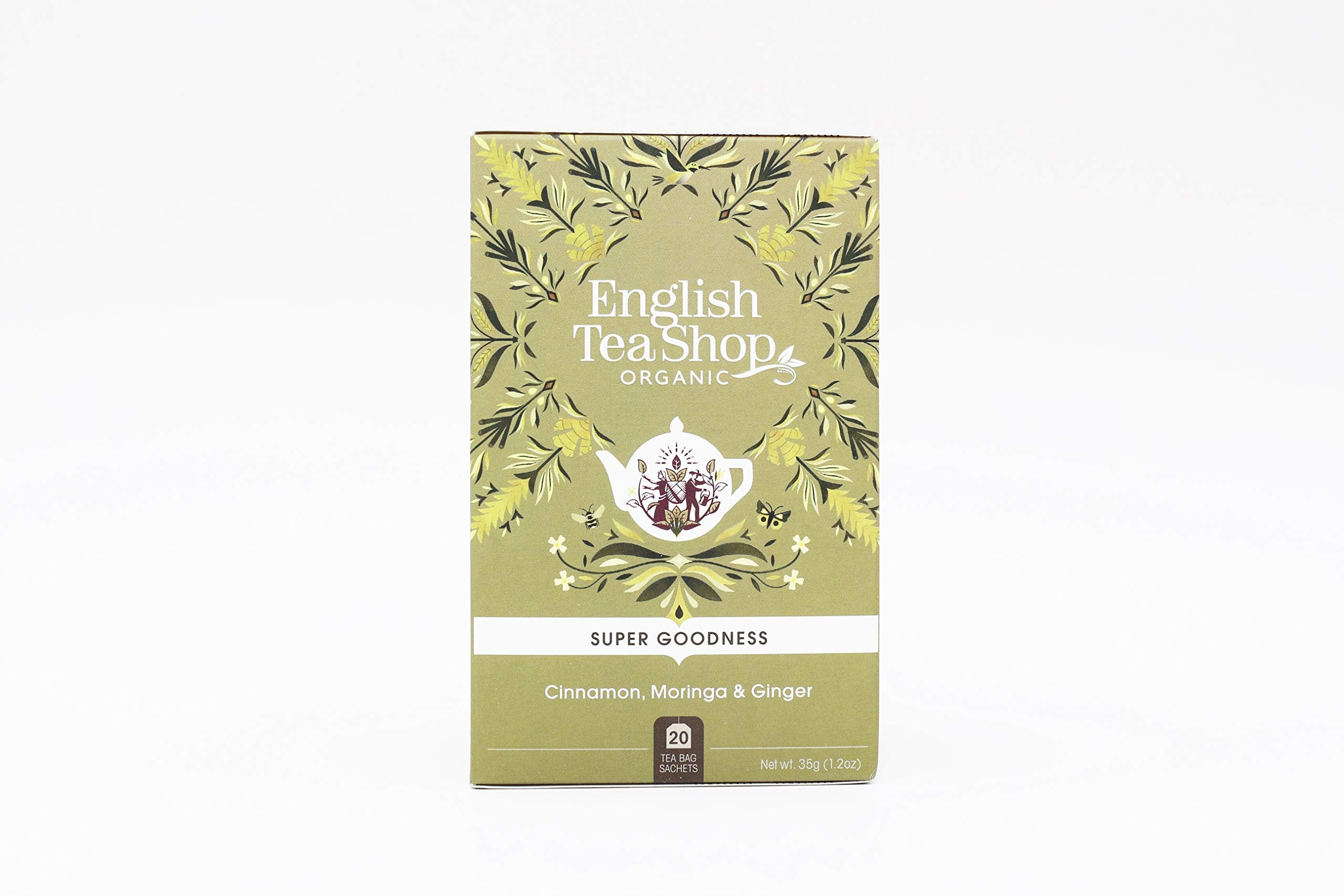 English Tea Shop Organic Cinnamon Moringa Ginger - 20 Tea Bags 1