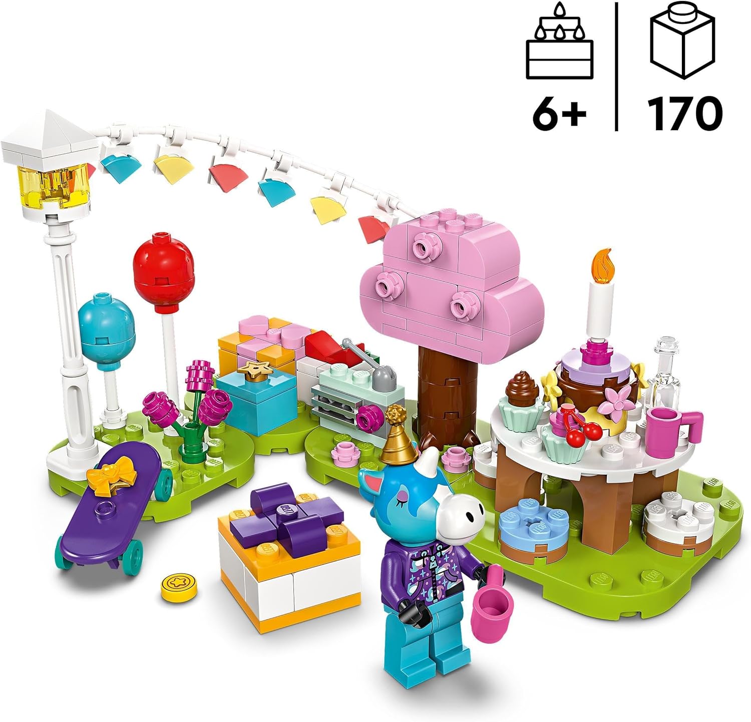 LEGO Animal Crossing Julian’s Birthday Party Building Set 77046 - 170-Piece Toy for Kids 6+ 2