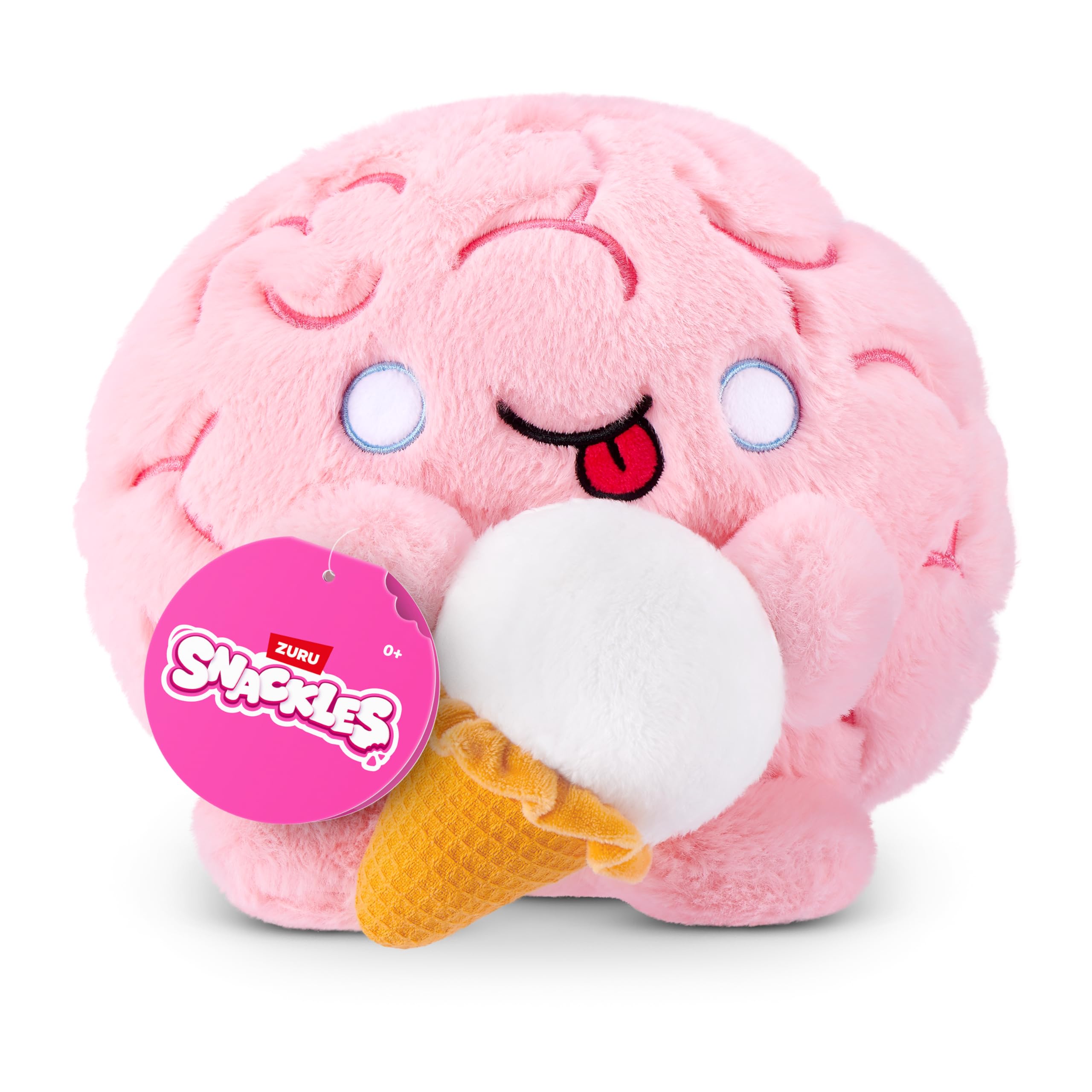 Snackles Core Series 2 8-inch Plush Toy (Brain with Ice Cream) by ZURU 8