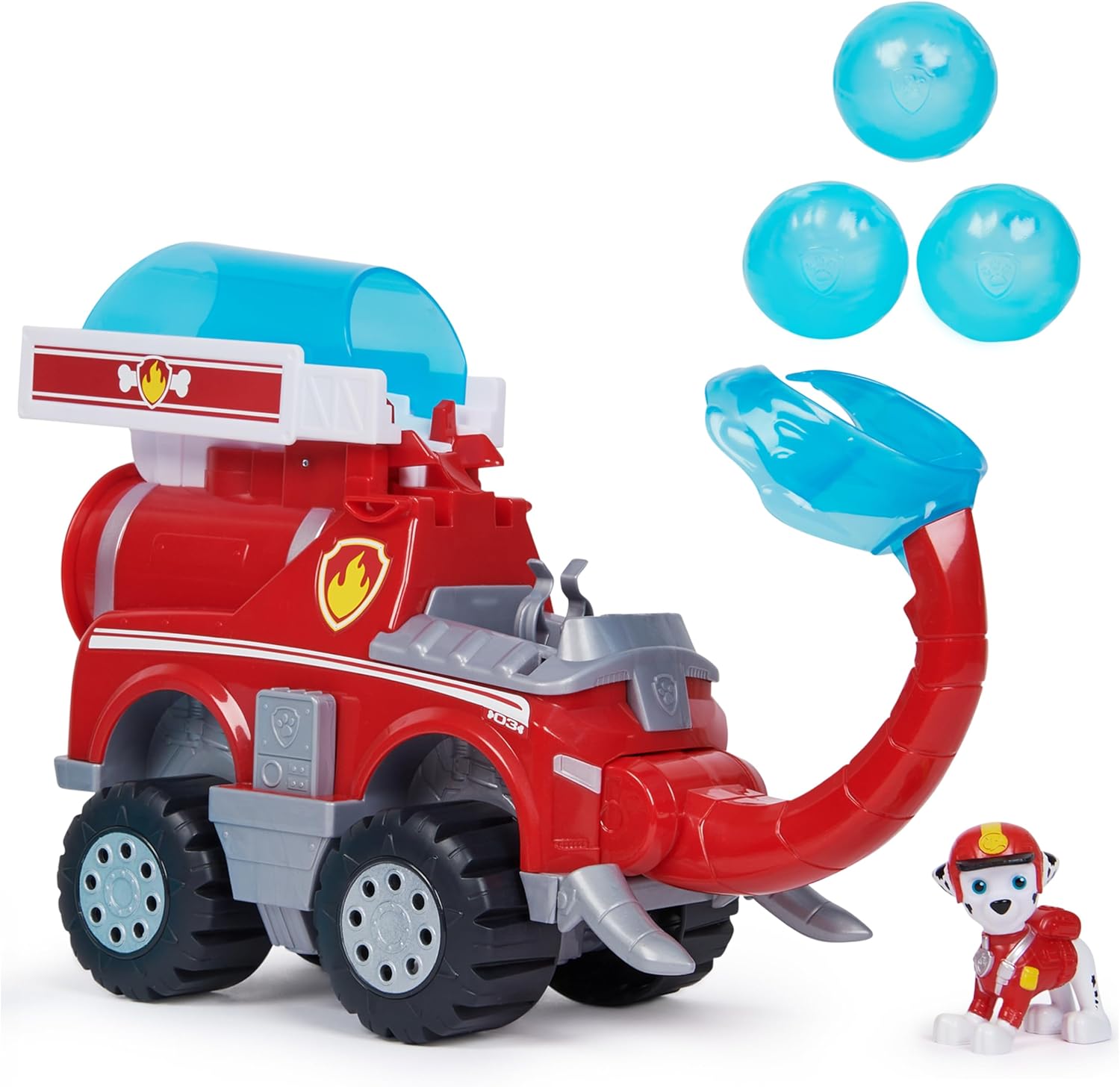 Paw Patrol Jungle Pups Marshall’s Deluxe Elephant Vehicle with Projectile Launcher - Action Playset for Kids 1