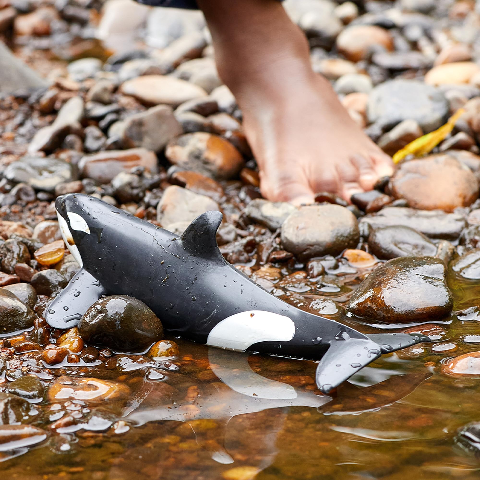 Schleich Wild Life Killer Whale Figurine 14807 | Ages 3+ | Black
