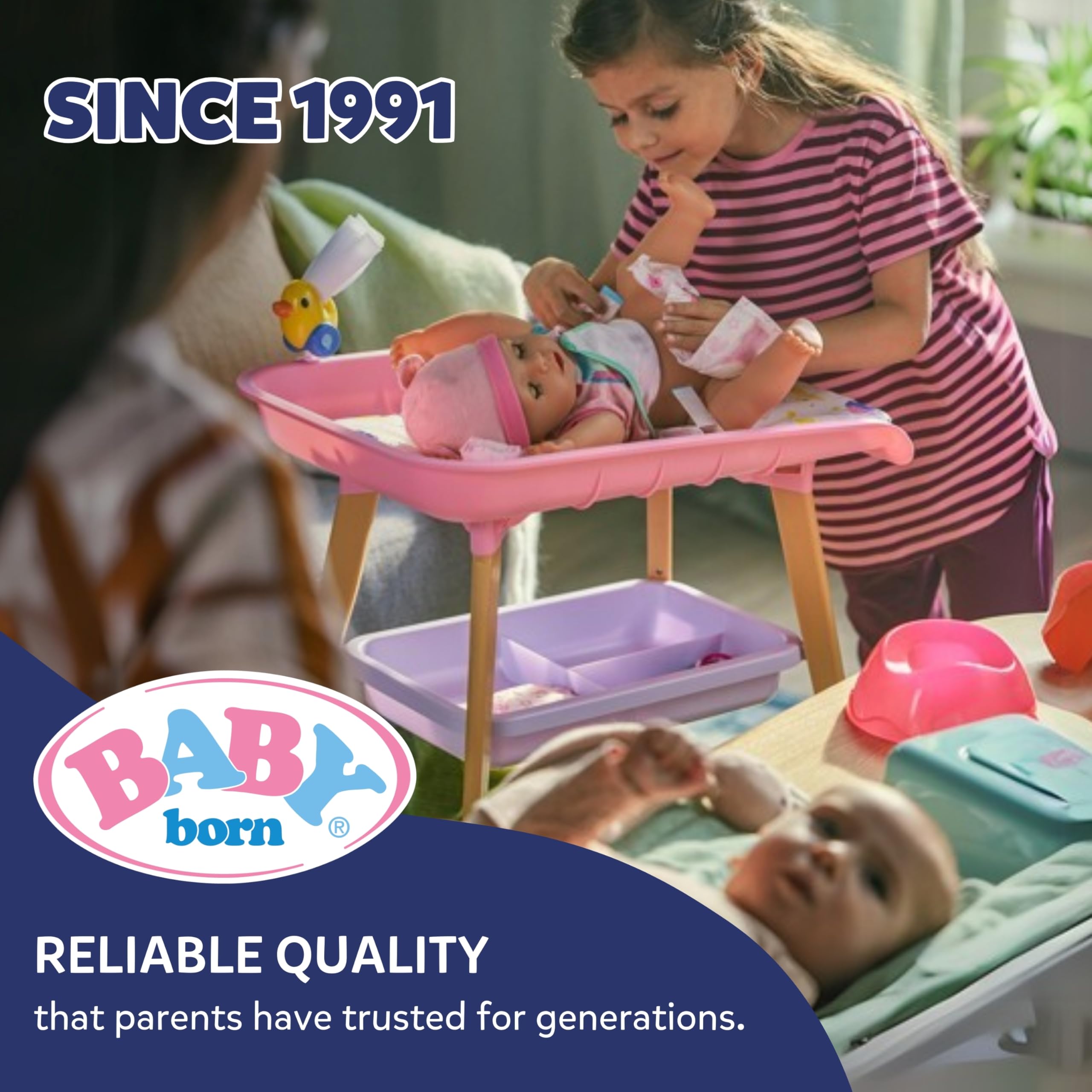 BABY born Annabell Soft Doll - 43cm, Interactive, Rosa | Ages 3+ 9