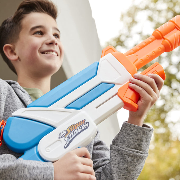 Nerf Super Soaker Twister Water Blaster - 2 Twisting Streams, 37 fl. oz. Tank