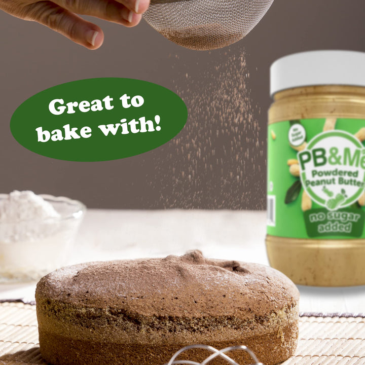 PB&Me Powdered Peanut Butter No Added Sugar 453g - Gluten Free, Non-GMO, Vegan