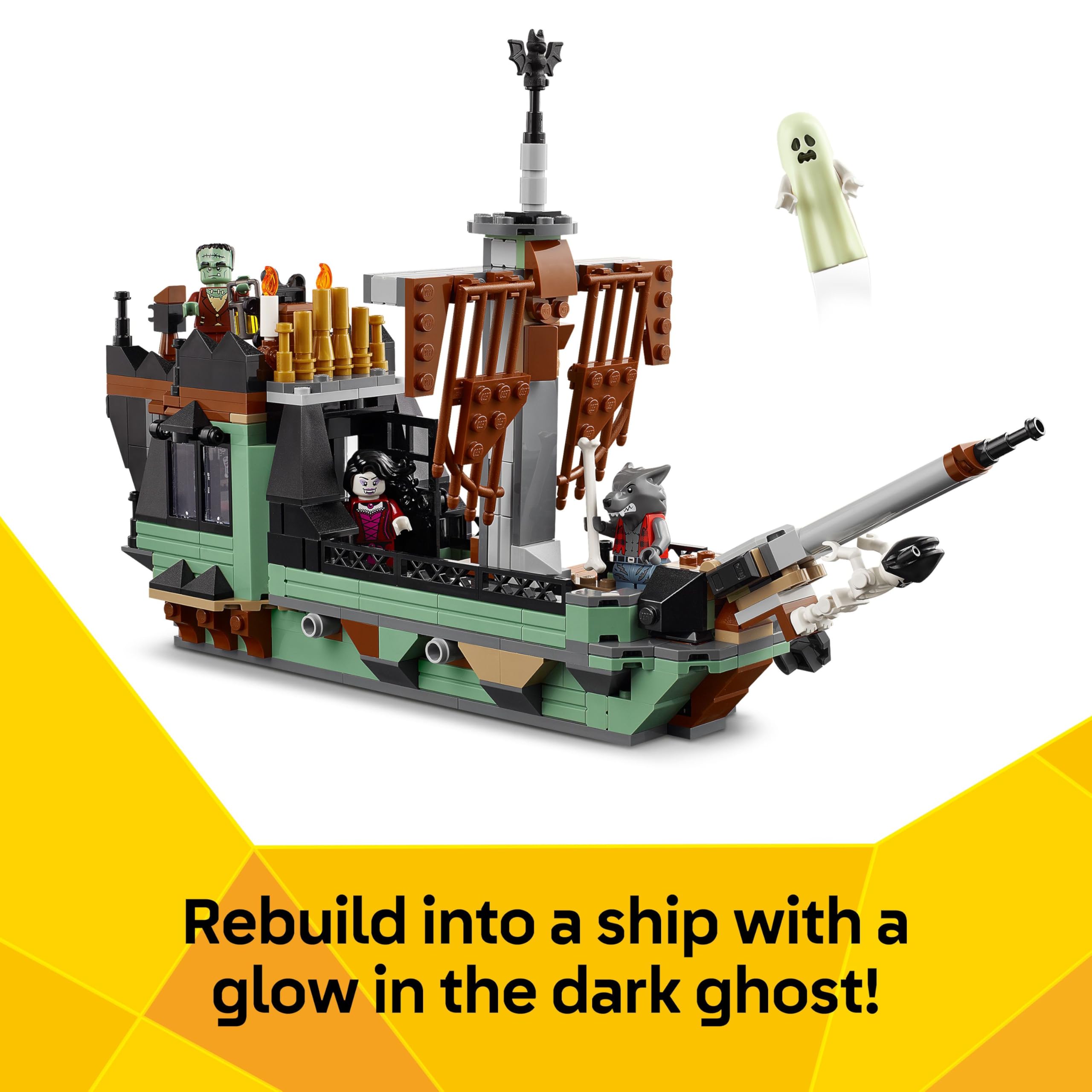 LEGO Creator 3in1 Haunted Mansion 31167 Building Set | Ages 9+ | 5 Minifigures 7