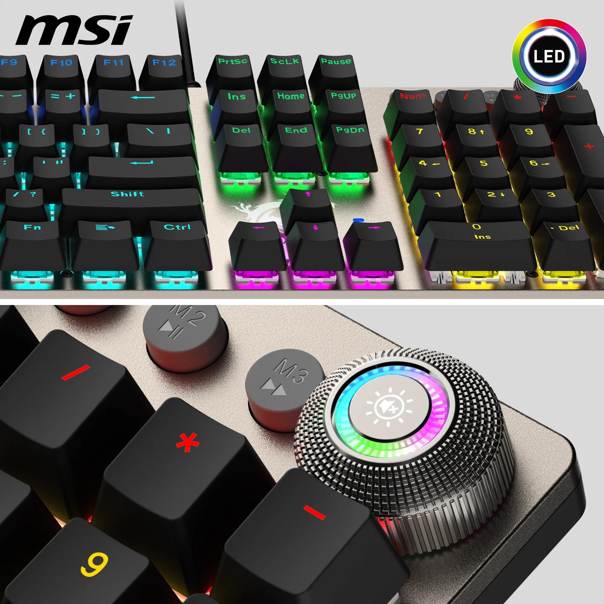 MSI FORGE GK310 Mechanical Gaming Keyboard - Red Switches | Hot-Swappable | RGB Backlighting 4