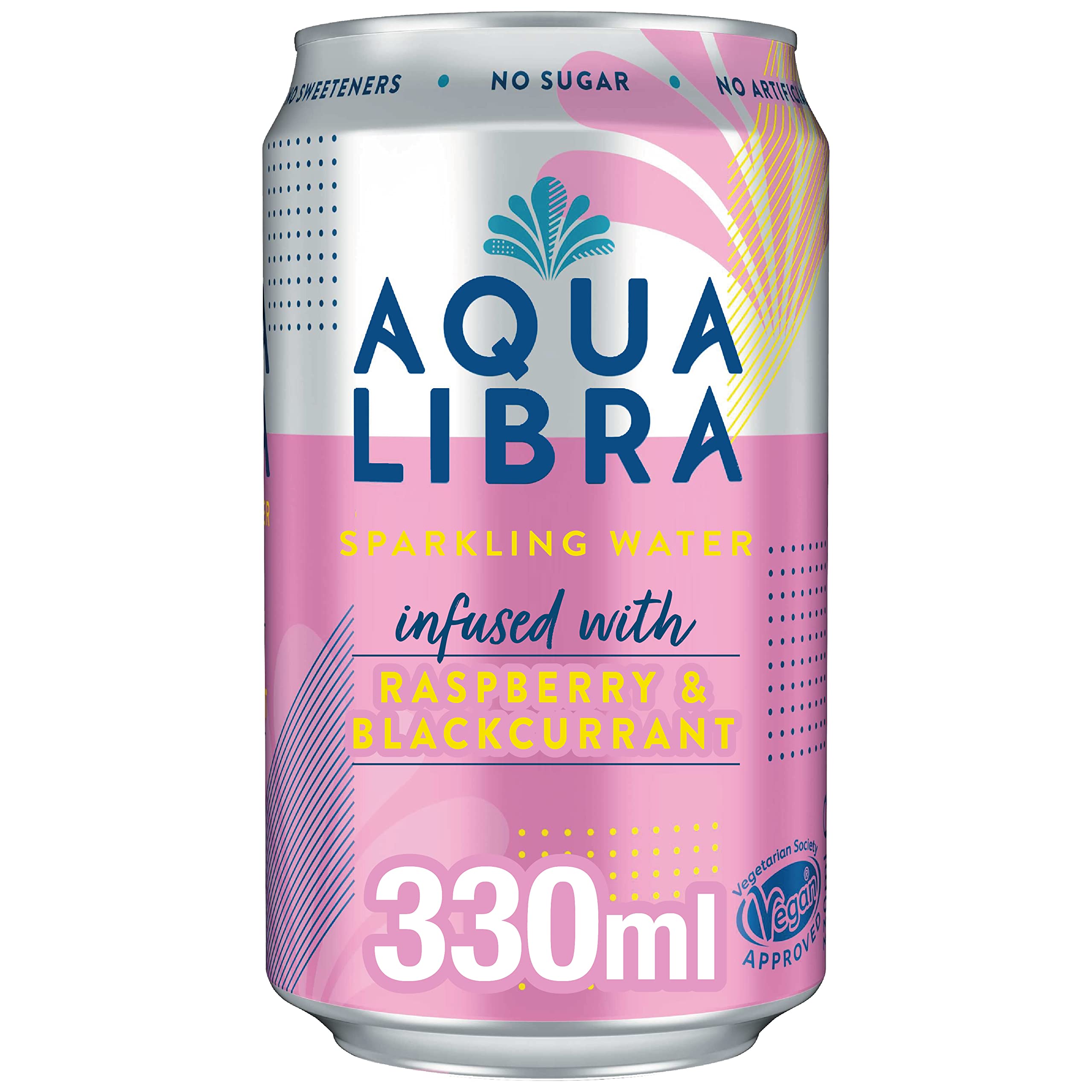AQUA Libra - Raspberry & Blackcurrant Sparkling Water (4 x 330ml) 3