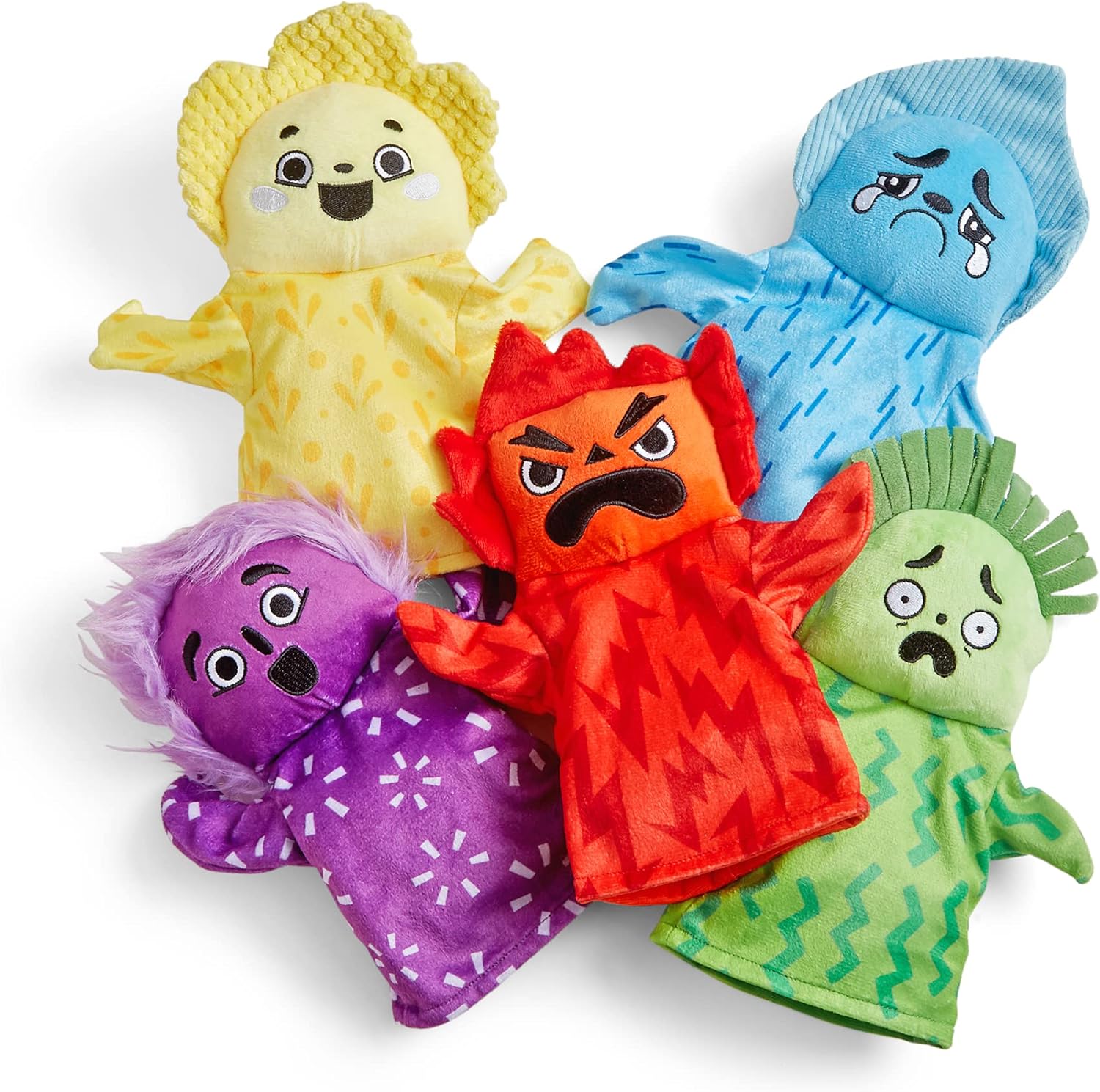 Learning Resources Feelings Family Hand Puppets Set - Educational Emotional Learning Toy for Kids Ages 18 Months-6 Years