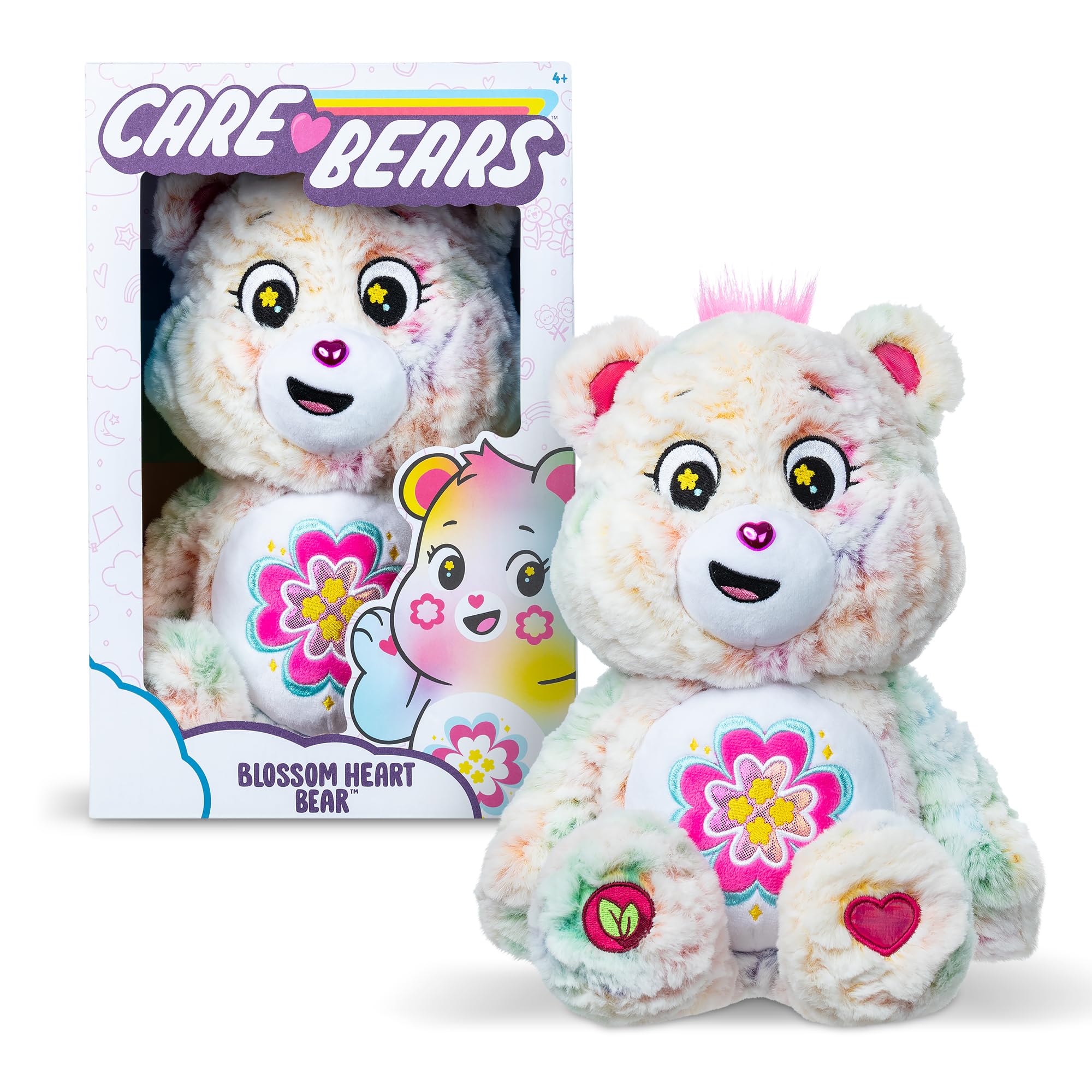 Basic Fun Care Bears Blossom Heart Bear Medium Plush - 35cm Eco-Friendly Stuffed Toy 3