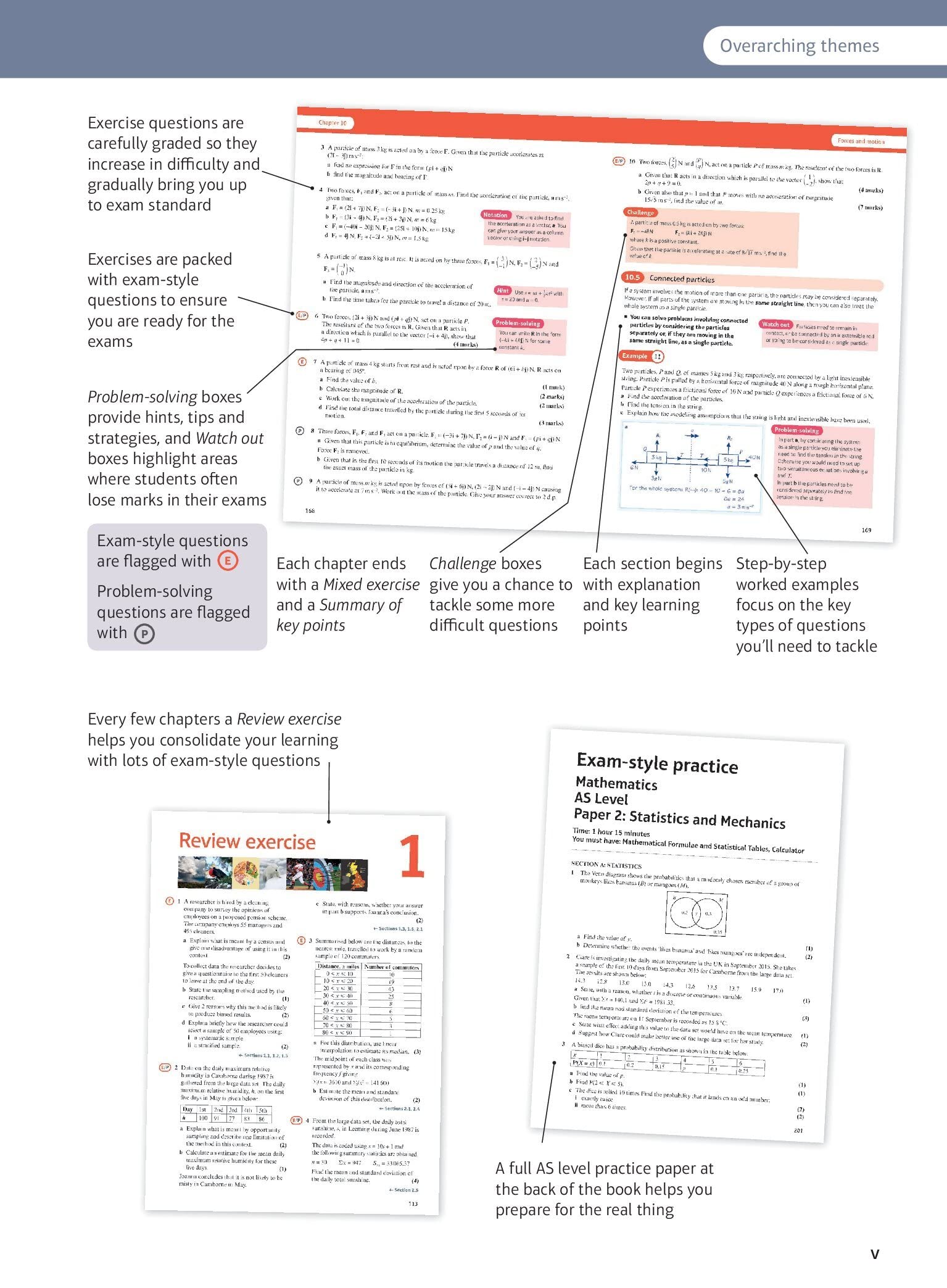 PEARSON EDUCATION Edexcel AS and A level Mathematics Statistics & Mechanics Year 1/AS Textbook + e-book 7