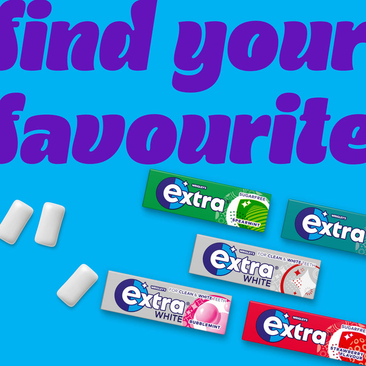 Extra - Spearmint Sugar-Free Chewing Gum Bottle, 60 Pieces