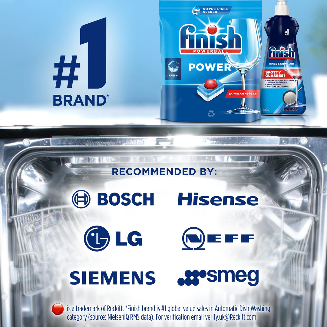 Finish Max All in 1 Powerball Dishwasher Detergent Tablets, 110 Tabs