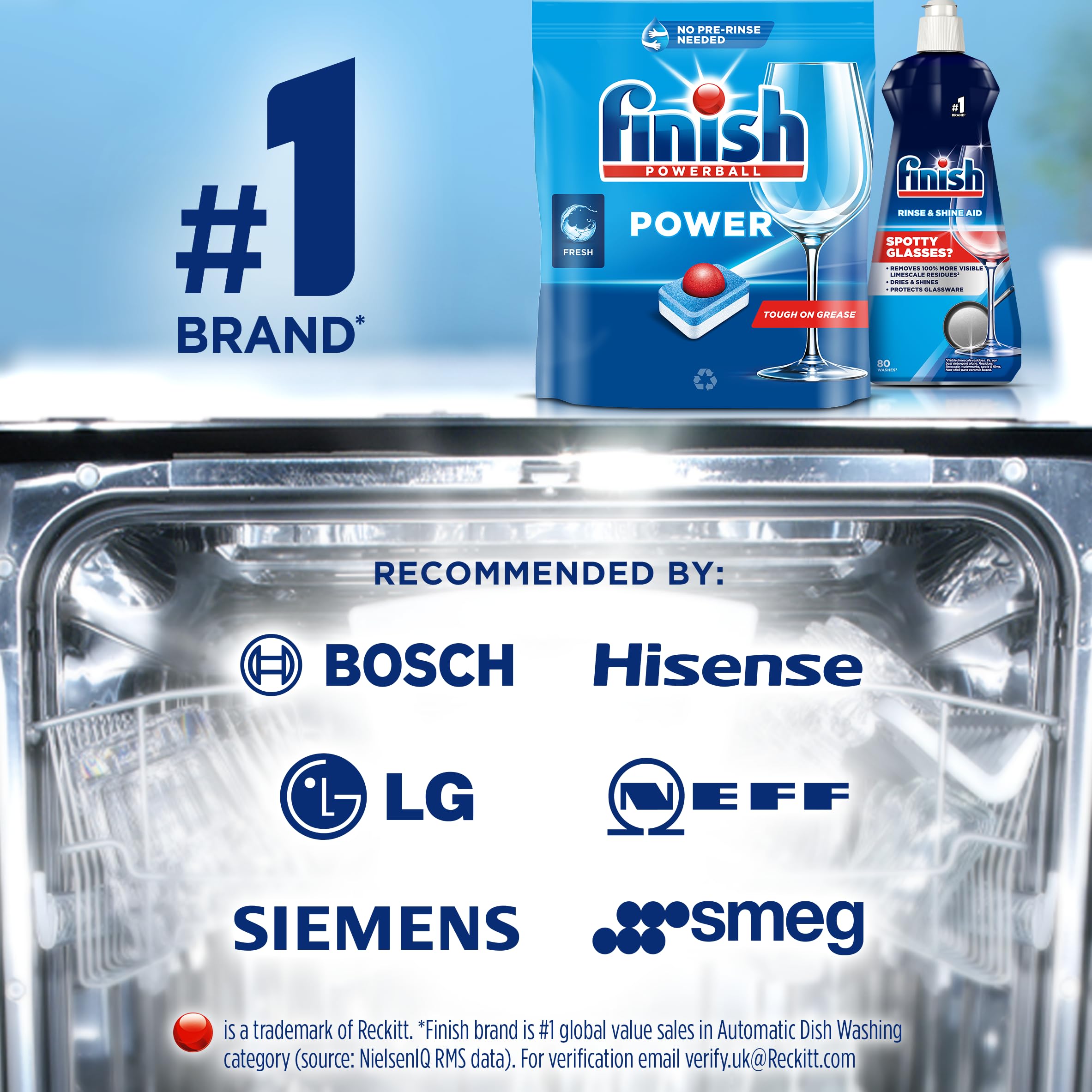 Finish Max All in 1 Powerball Dishwasher Detergent Tablets, 110 Tabs 10