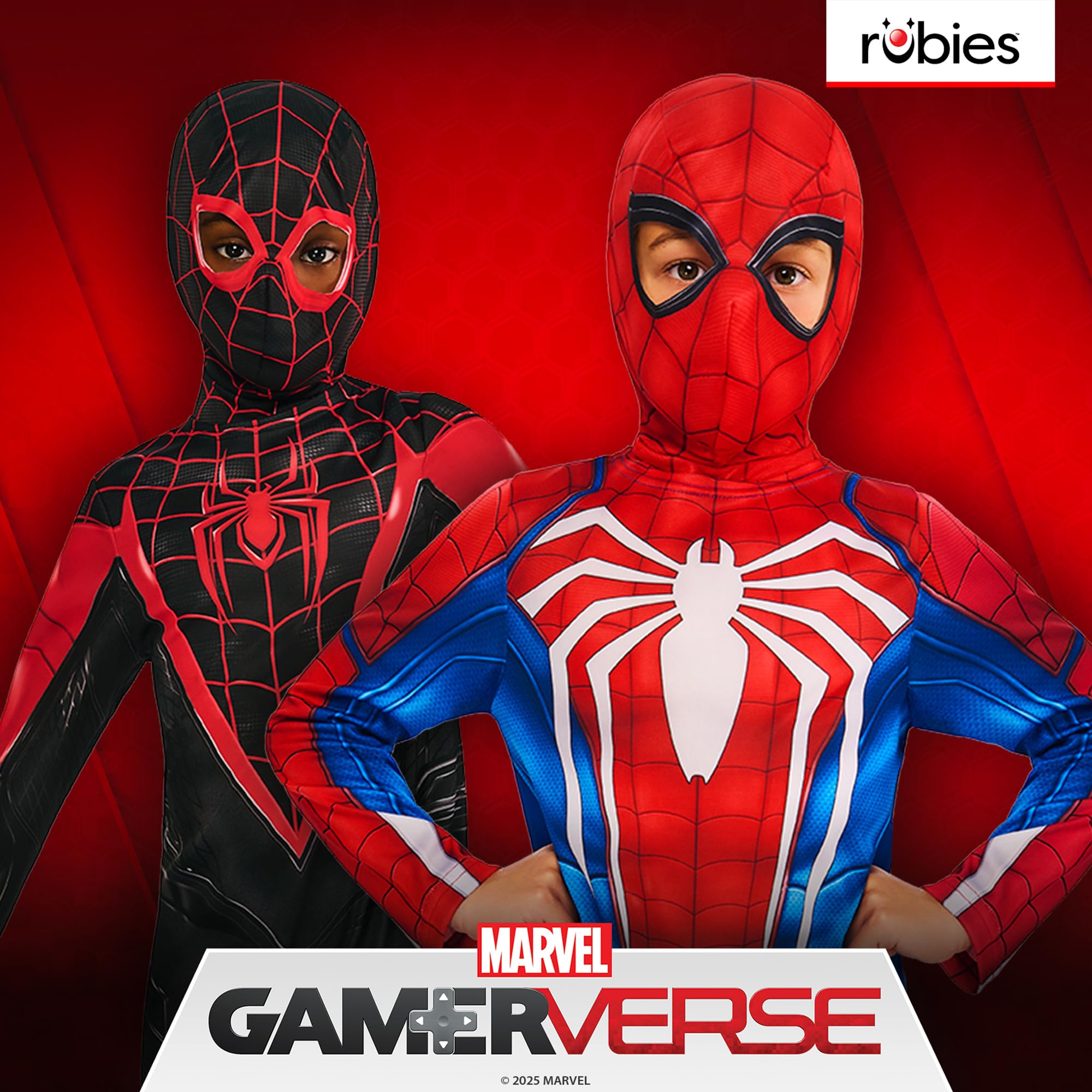 Rubies Spiderman Miles Morales Gamerverse Costume - Size 5-6 6