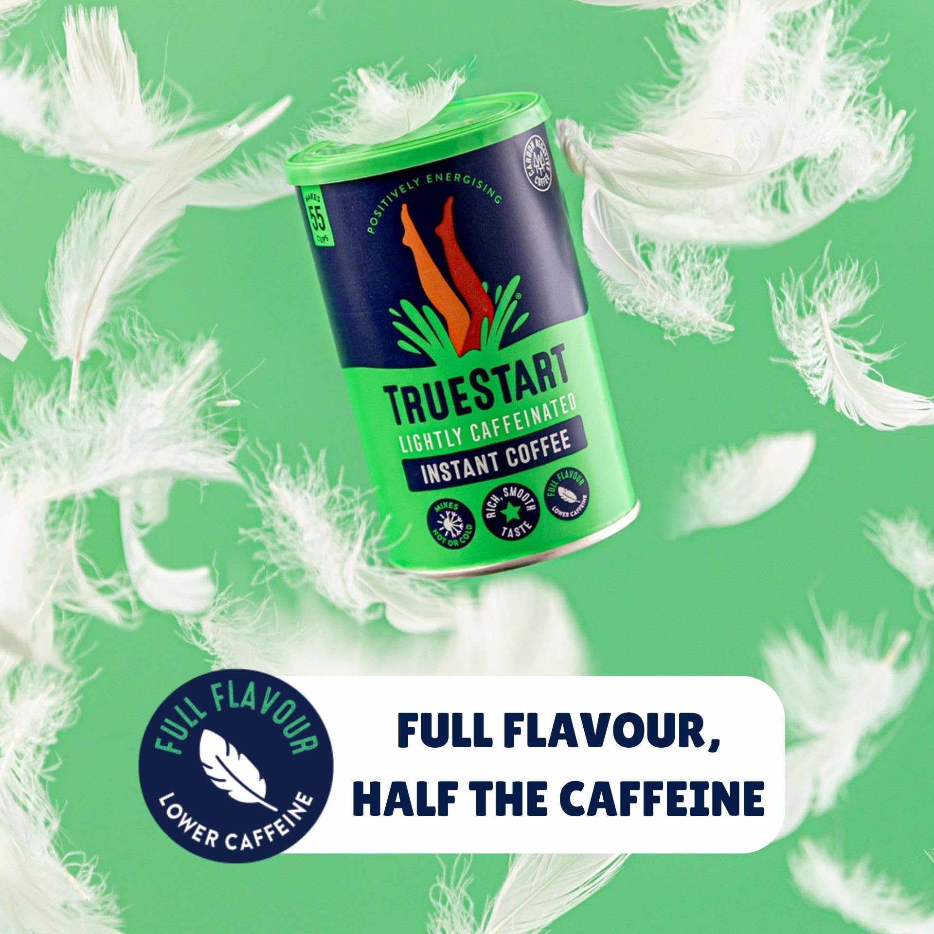 TrueStart – Instantkaffee in Barista-Qualität mit leichtem Koffeingehalt (100 g) 7