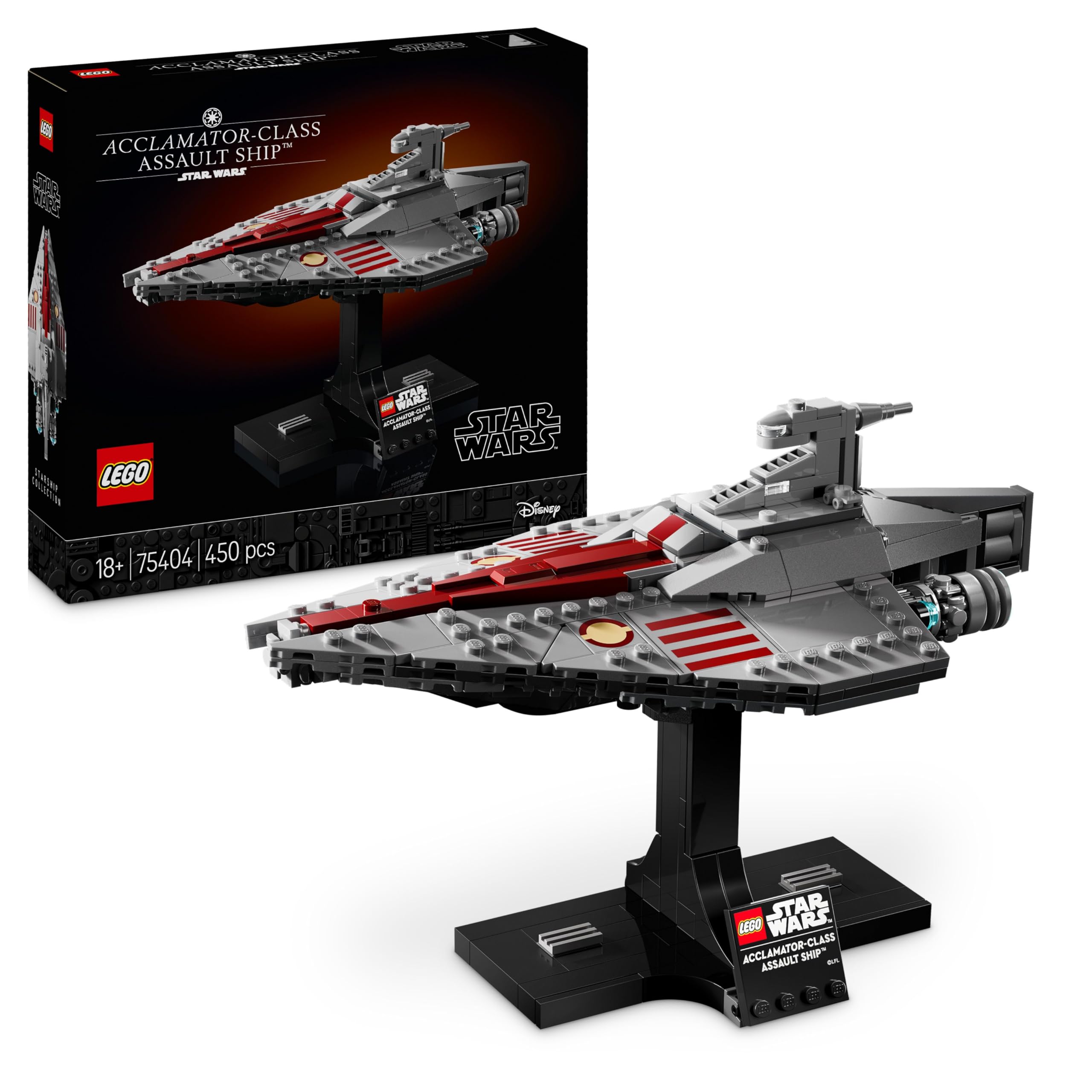 LEGO Star Wars 75404 Acclamator-Class Assault Ship Building Set | Ages 18+