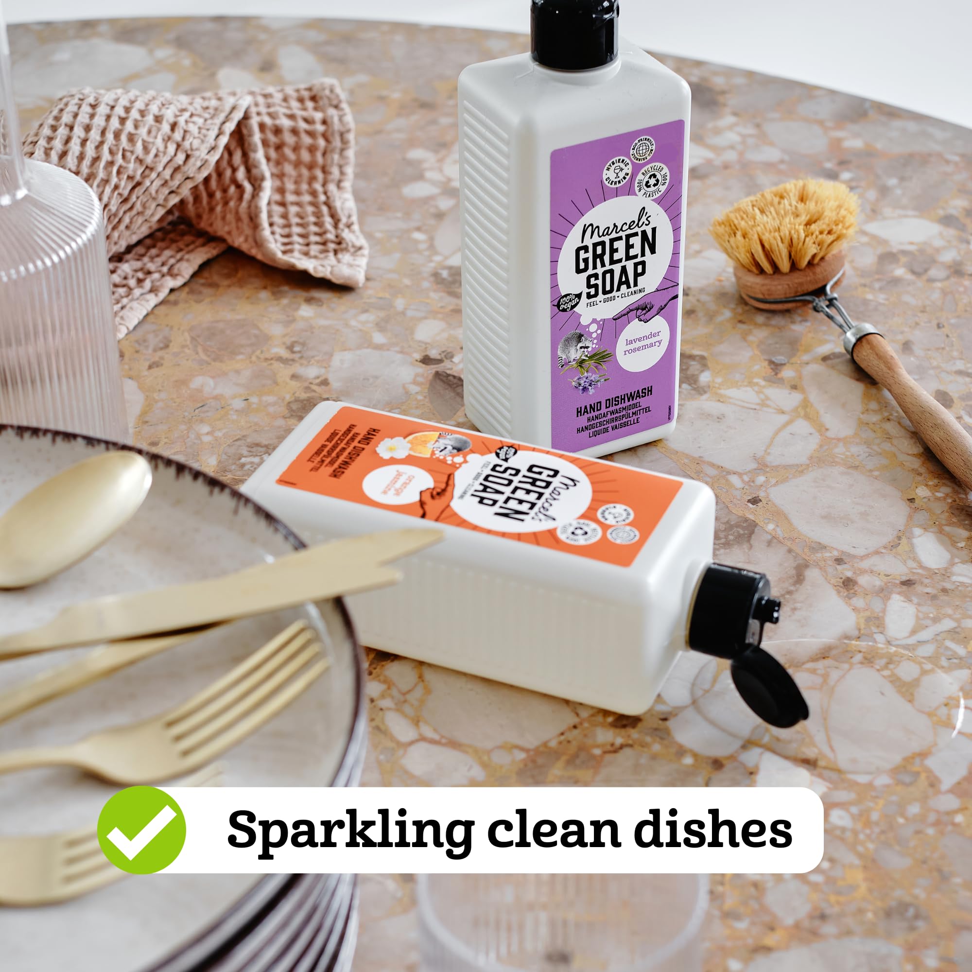 Marcel's Green Soap Washing-Up Liquid Orange & Jasmine - 500 ml - Plant-Based & Biodegradable