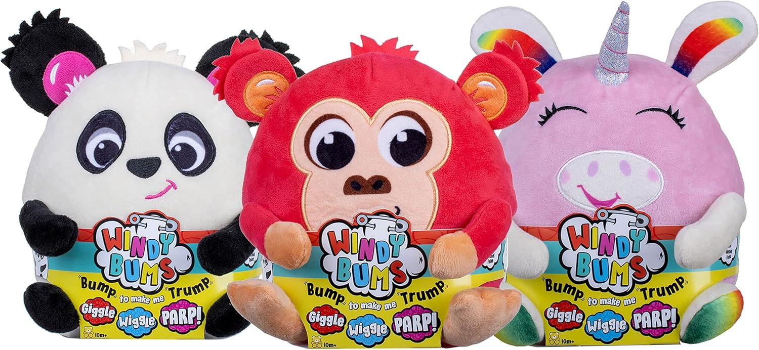 Windy Bums Unicorn Cheeky Farting Toy - Funny Plush with Sound & Movement, 6 Months+ 3