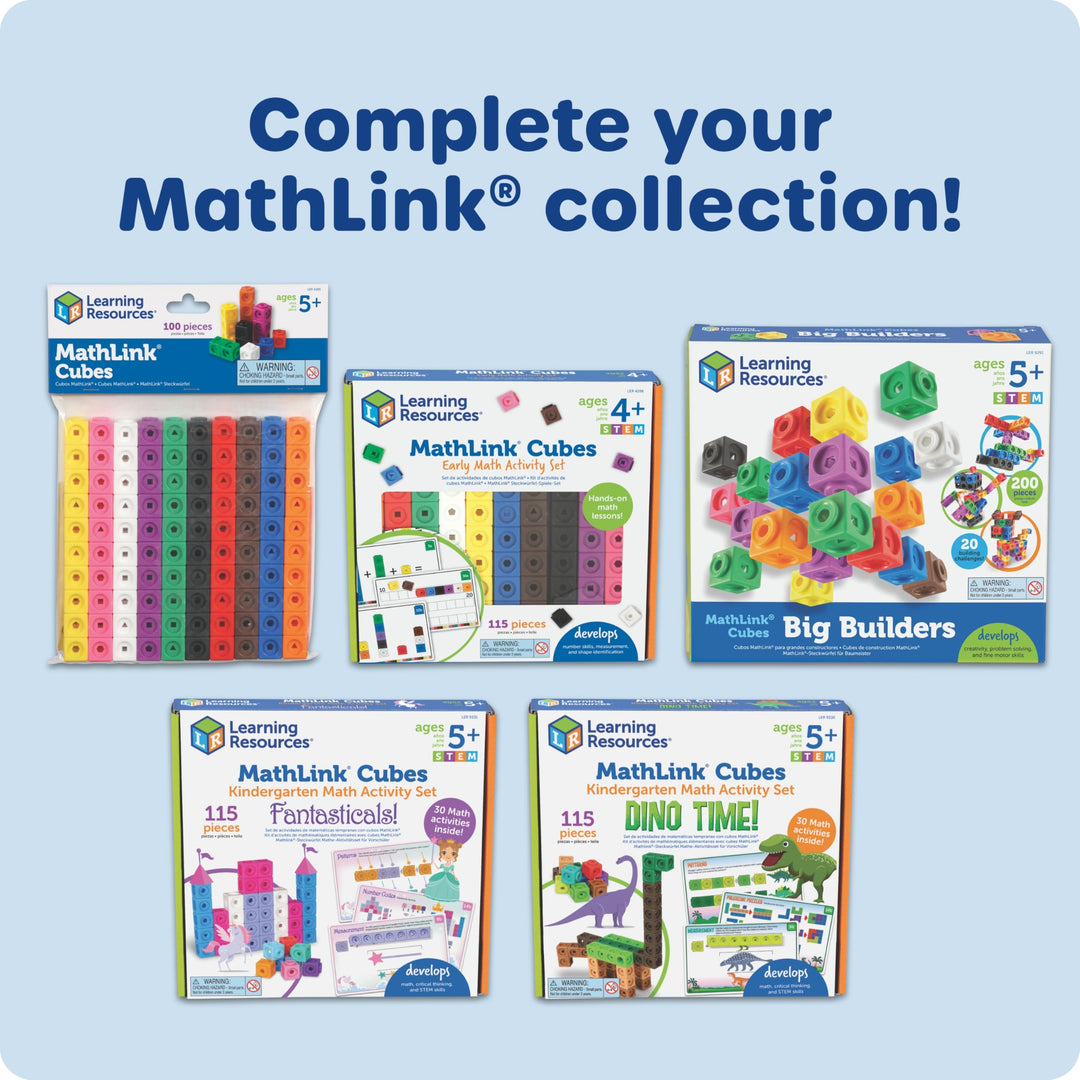 Learning Resources MathLink Cubes - Educational Building Set for Kids Ages 5+