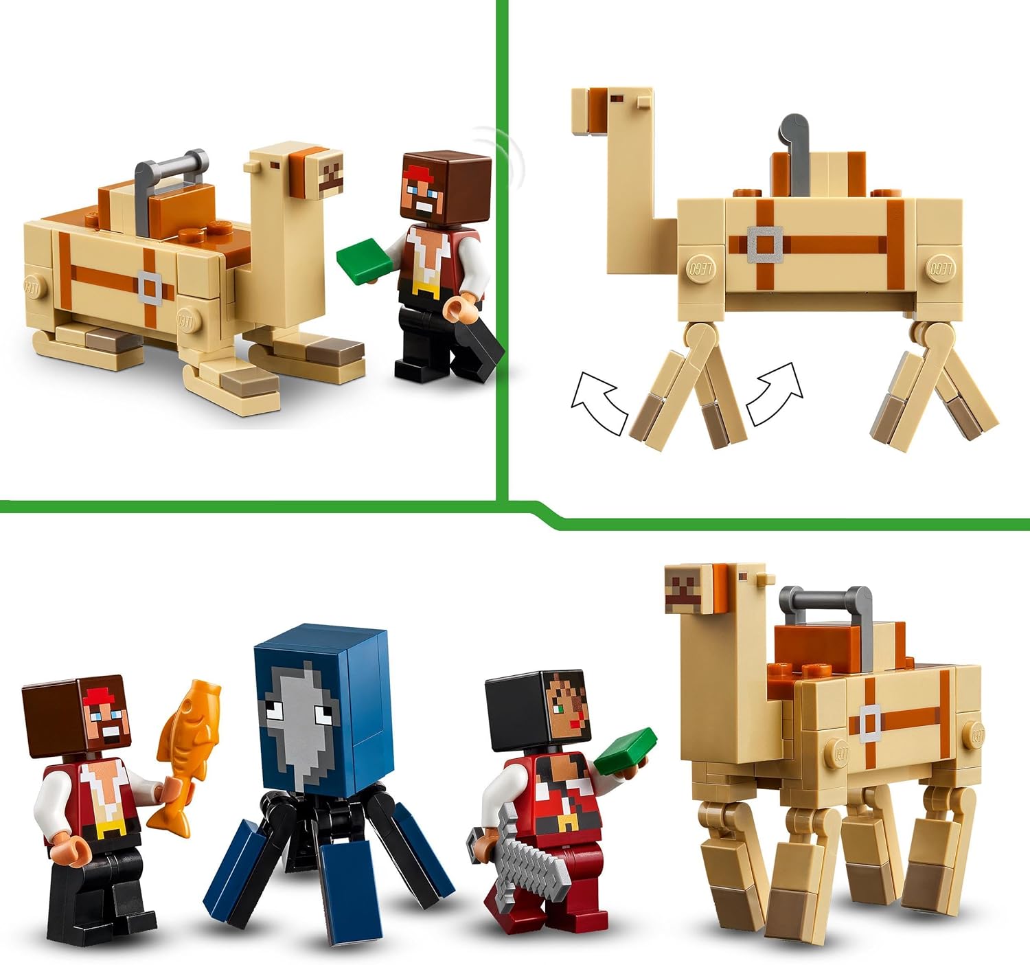 LEGO Minecraft The Pirate Ship Voyage - Building Set with Pirate Figures & Camel for Ages 8+ 5