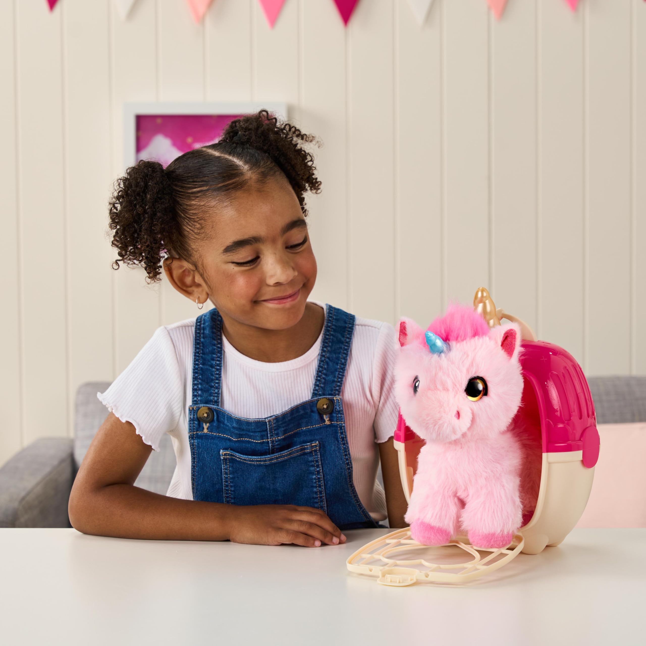 SCRUFFALUVS Unicorn Scruffs - Pink Plush Toy, 19cm | Wash to Reveal | Ages 2+ 8
