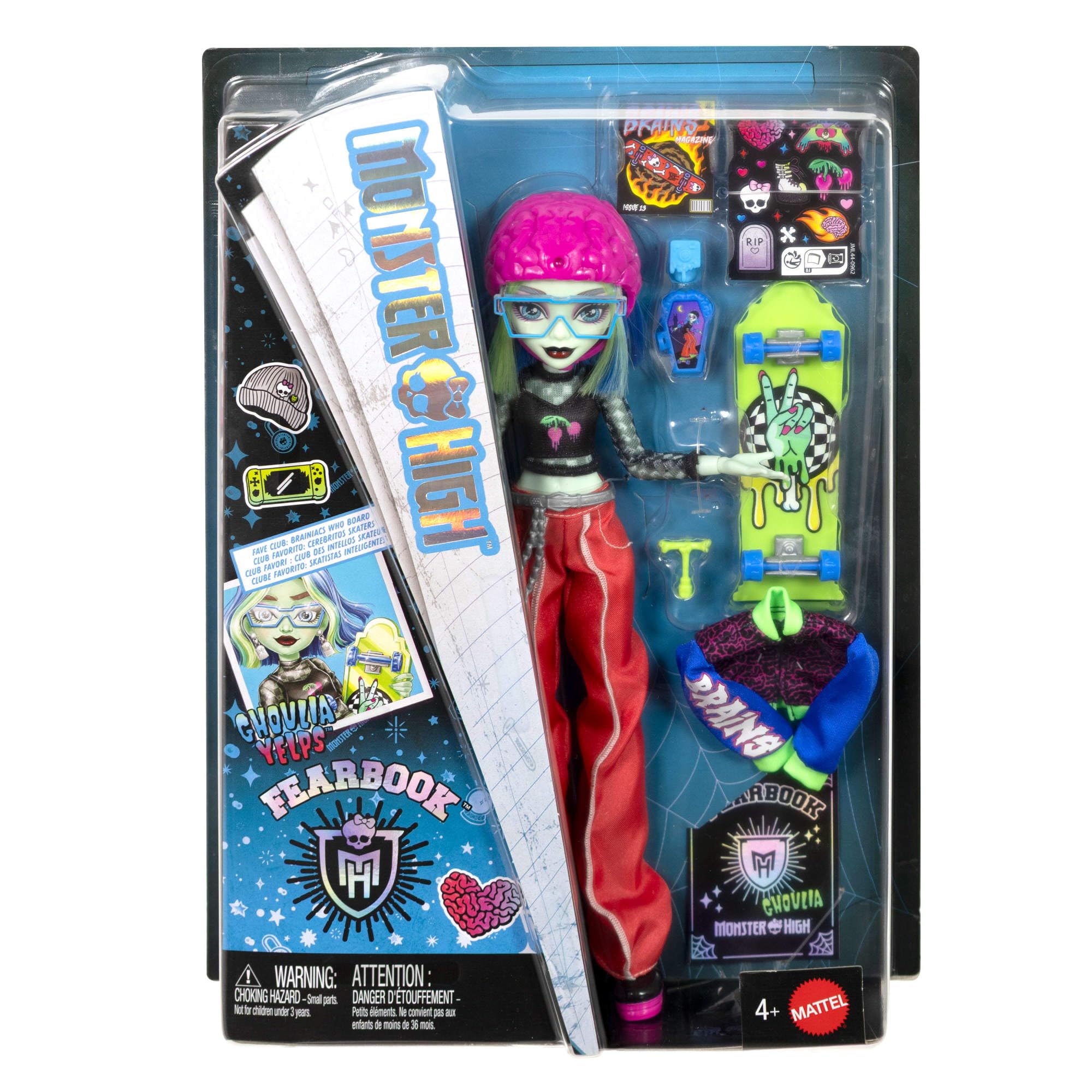 Monster High Ghoulia Yelps Fearbook Playset - Ages 4+ 6