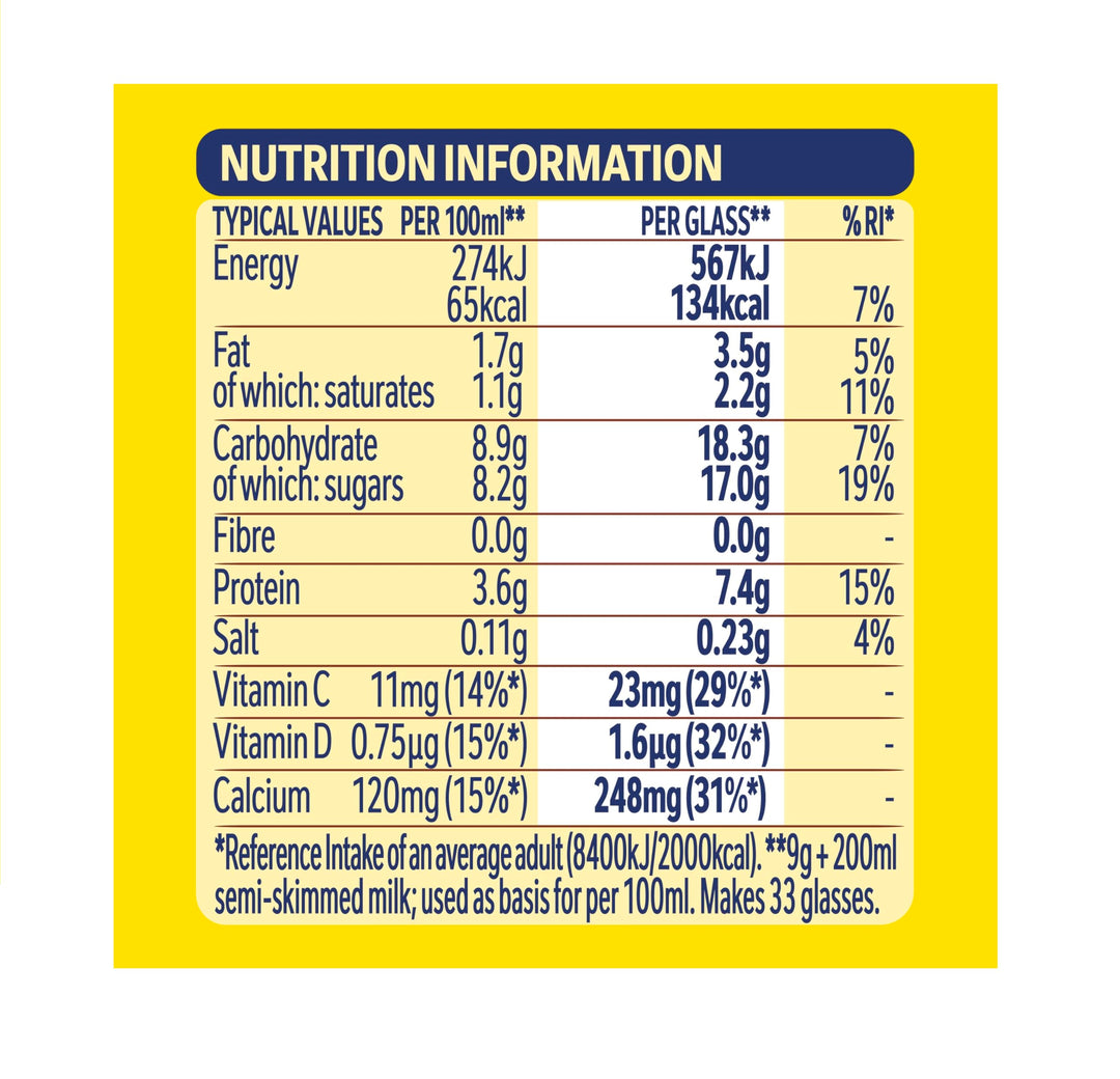 Nesquik - Strawberry Flavoured Milkshake Powder with Vitamin D, 500g Tub