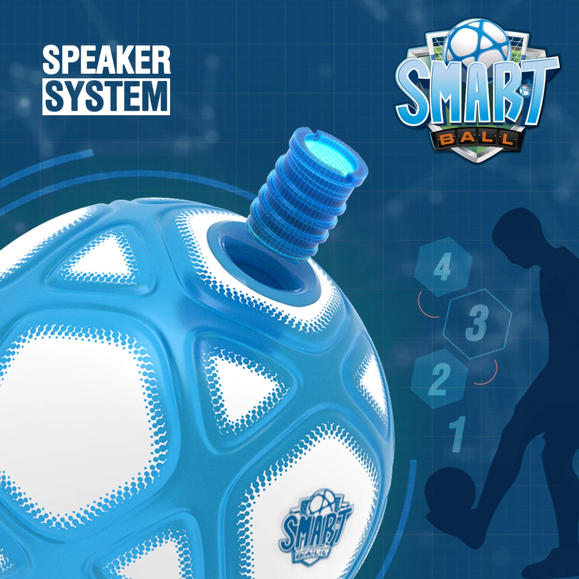 Smart Ball SBCB1B - Kick Up Counting Football with Lights & Sounds for Ages 6+ 5
