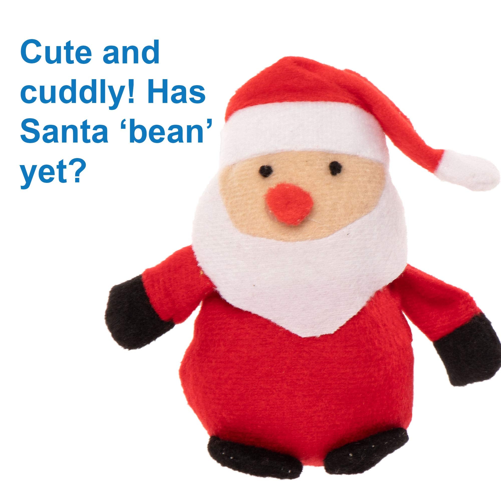 Baker Ross Christmas Bean Pals Cuddly Toys - 4 Assorted Plush Characters for Kids 5