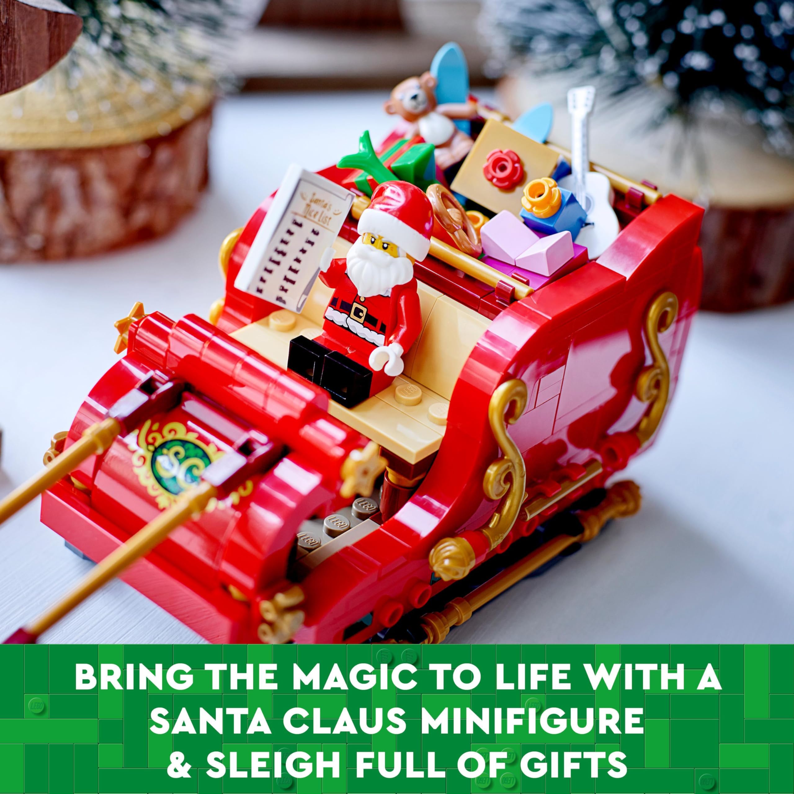 LEGO Santa's Sleigh Set 40499 - Building Toy for Kids 9+ 11