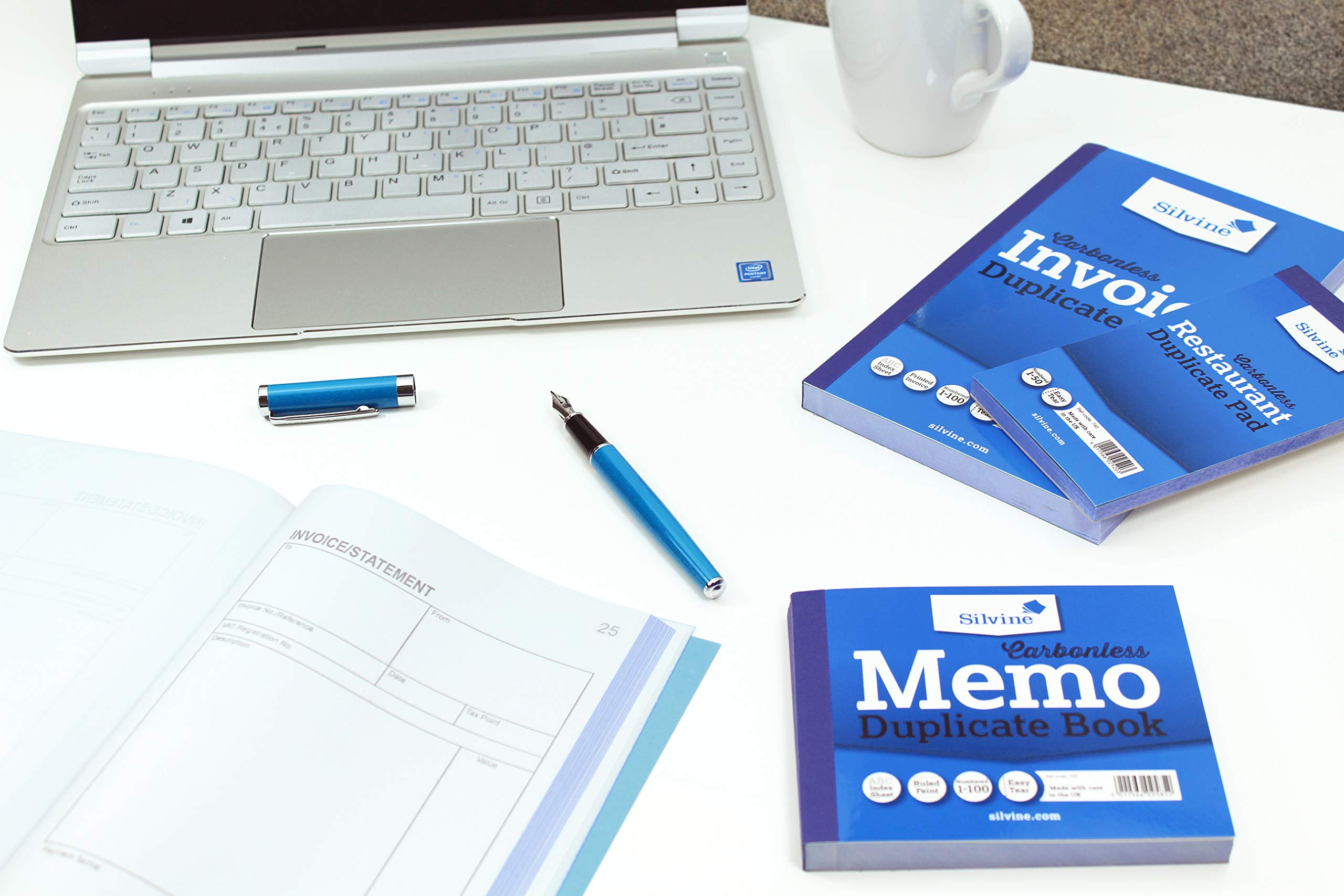 Silvine Carbonless Duplicate Memo Book - Numbered 1-100 with Index Sheet | 210 x 127mm 4