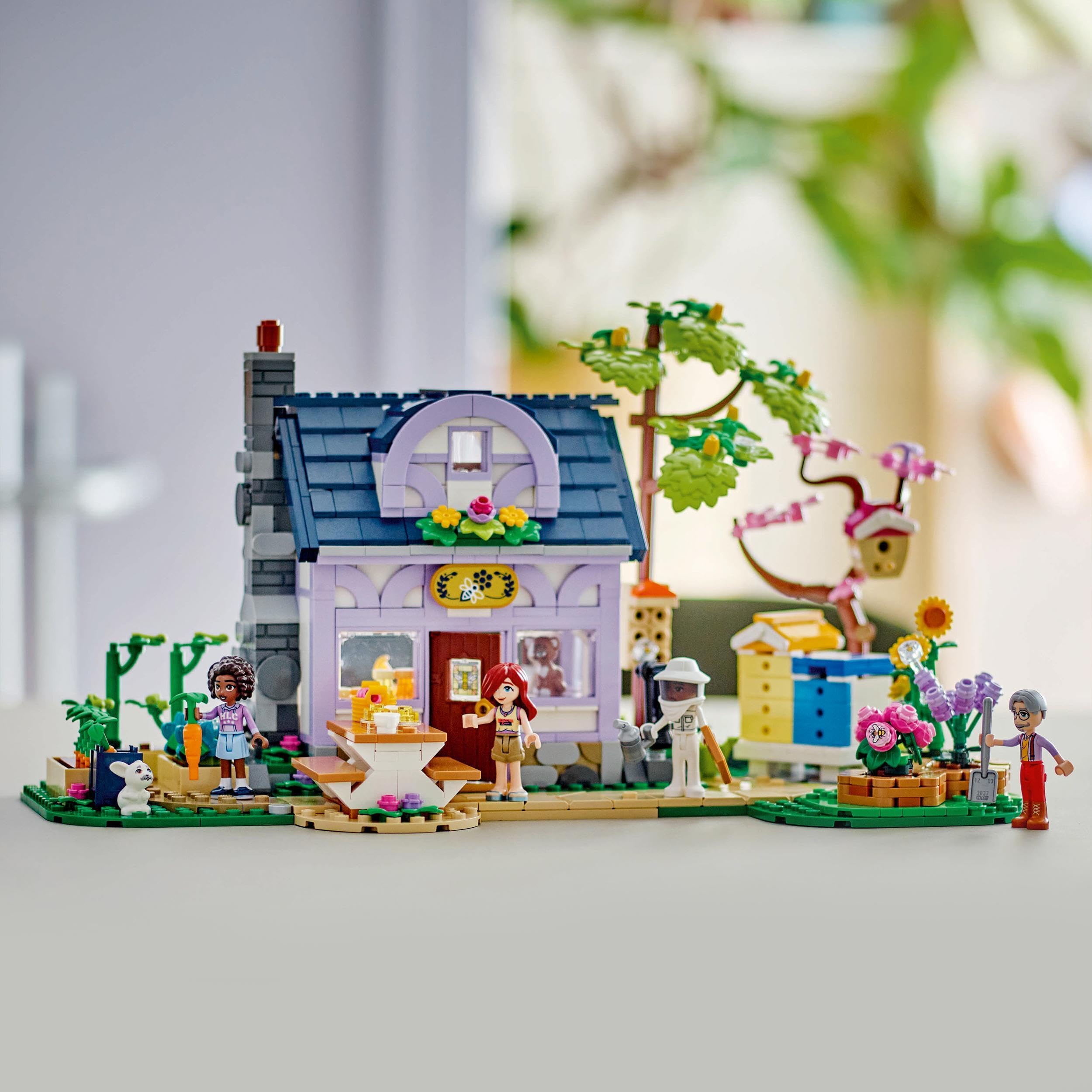 LEGO Friends Beekeepers’ House and Flower Garden Playset - 1161-Piece Building Set with 4 Mini Dolls, Cat and Rabbit Figures for Ages 12+ 3