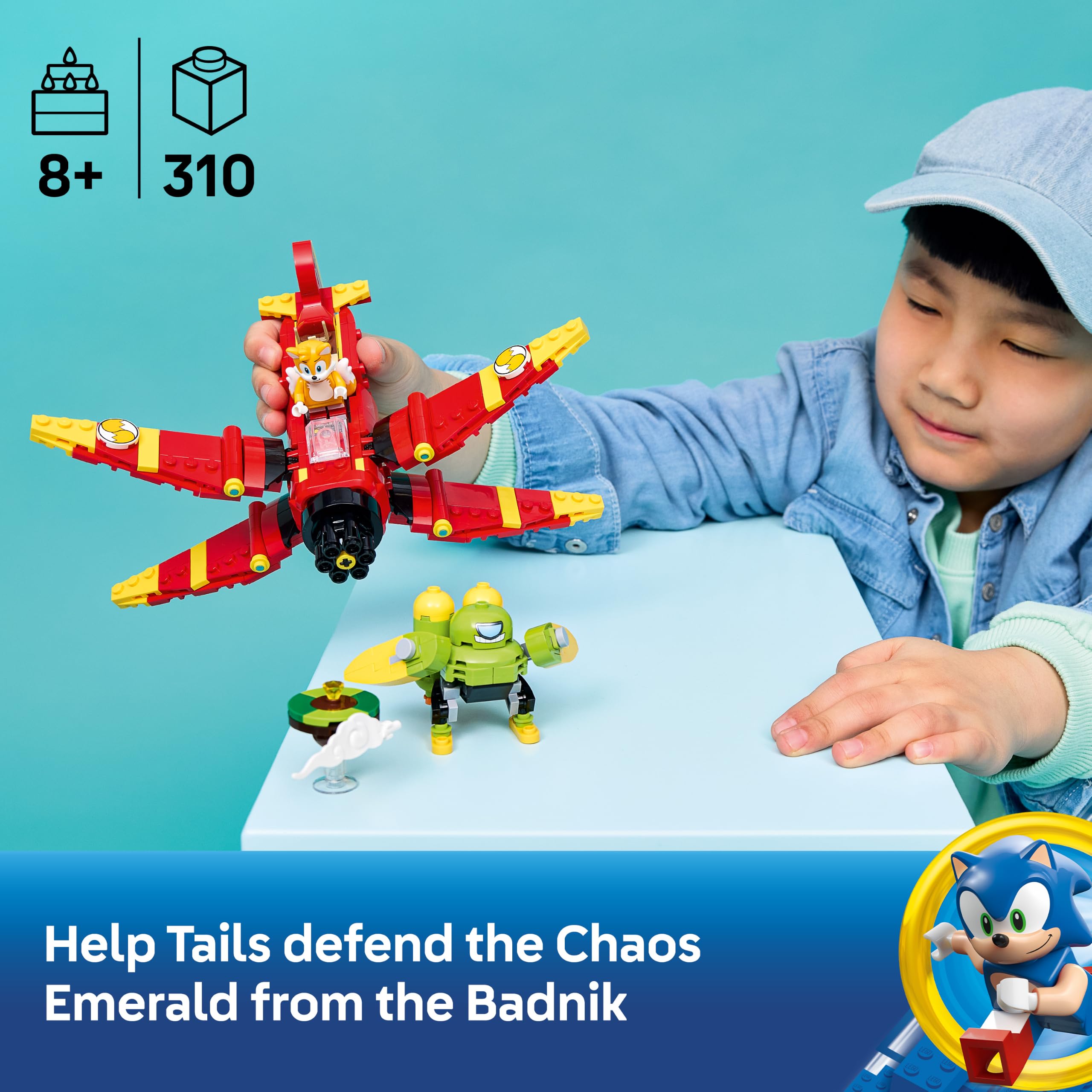 LEGO Sonic the Hedgehog Tails' Tornado-1 Plane Building Set 77119 - Ages 8+ 2