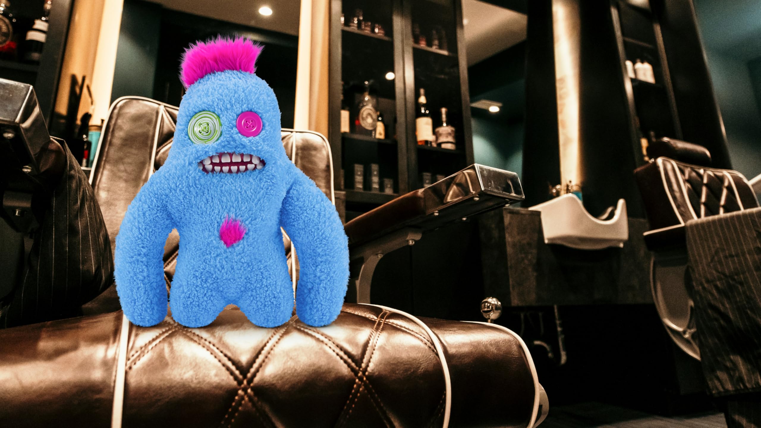 Fuggler Hairy Fuggs 2-Pack - 9-inch Funny Ugly Monster Plush Toys for Kids 4+ 2