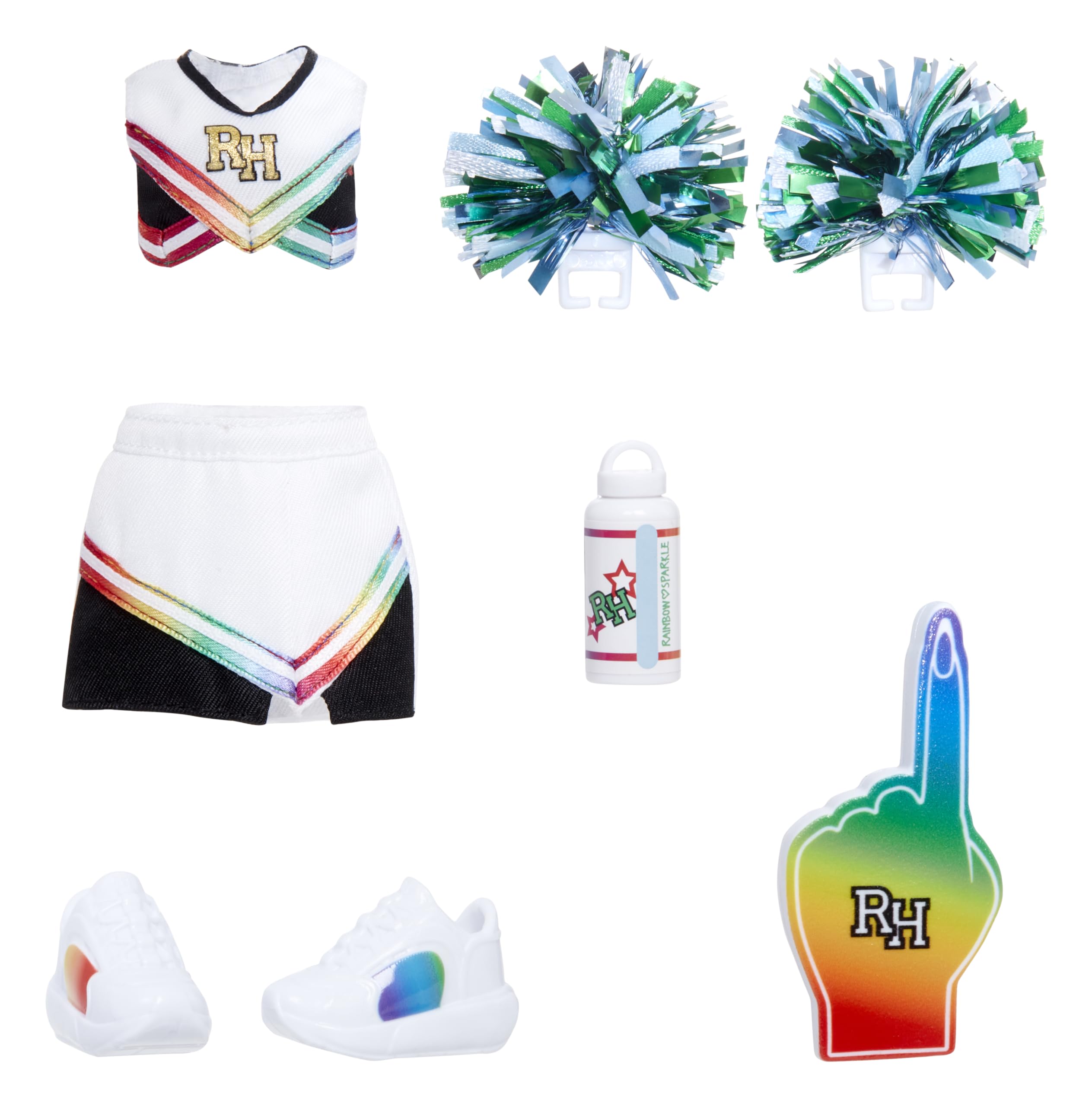 Rainbow High Pep Rally Fashion Pack - Cheerleading Outfit with Accessories for 11" Dolls, Ages 4-10 21