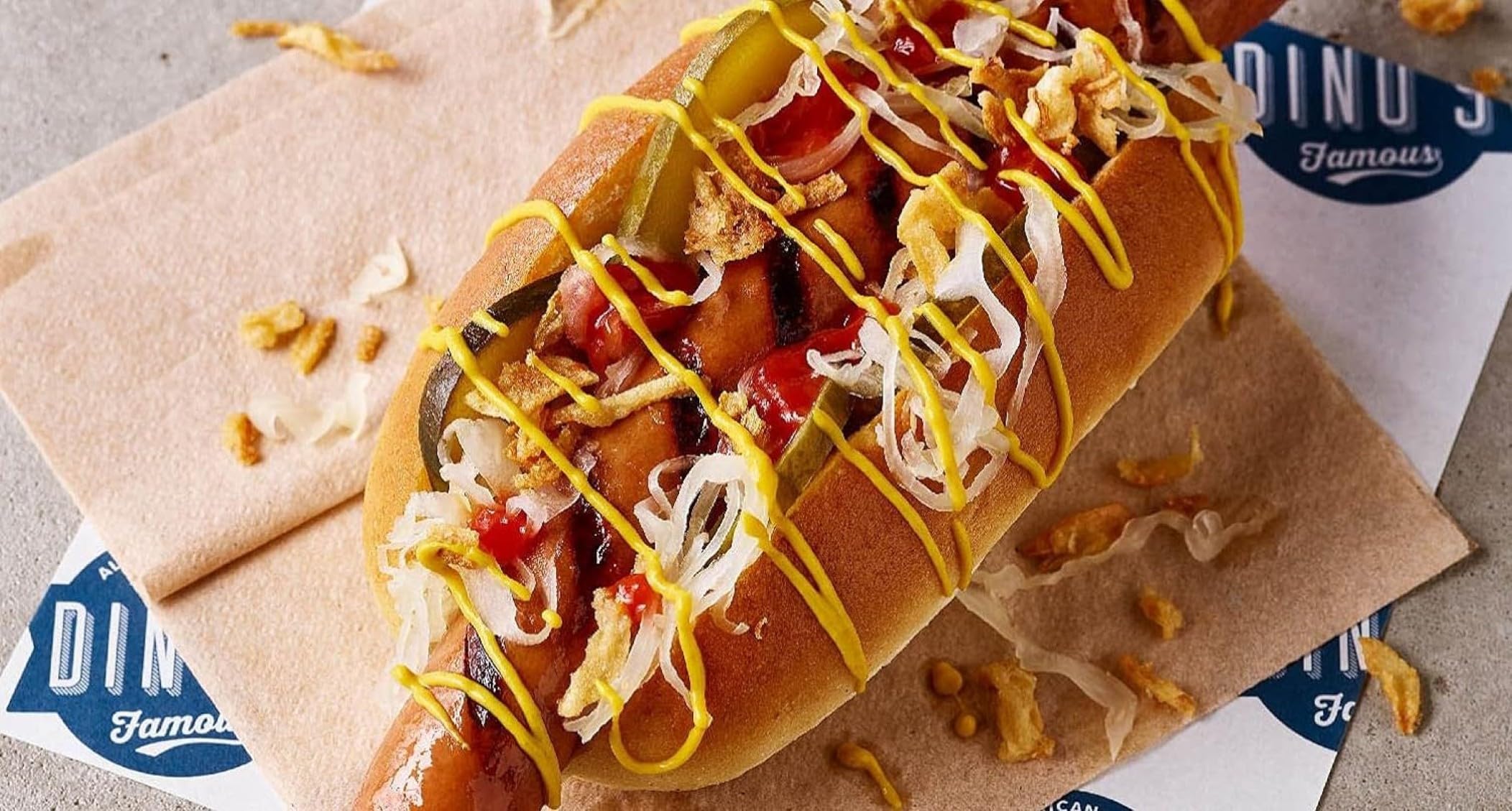 Dino's Famous All American Style Little Franks - Beechwood Smoked Pork Hot Dogs | 160g Pack 3