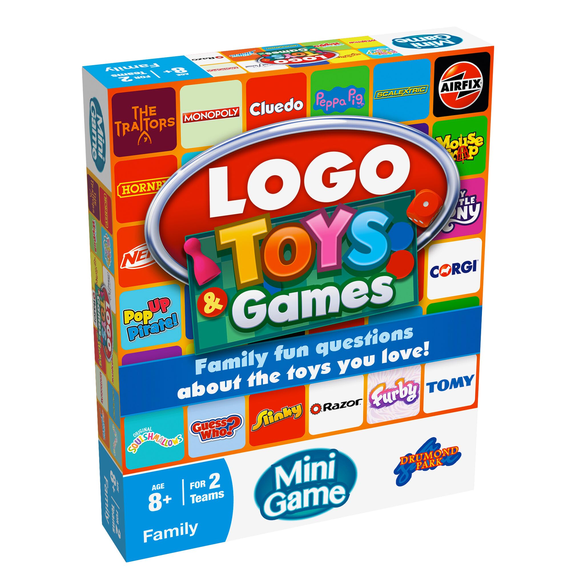 TOMY LOGO Toys & Games Mini Board Game | Trivia for Ages 8+ | Multicolor 1