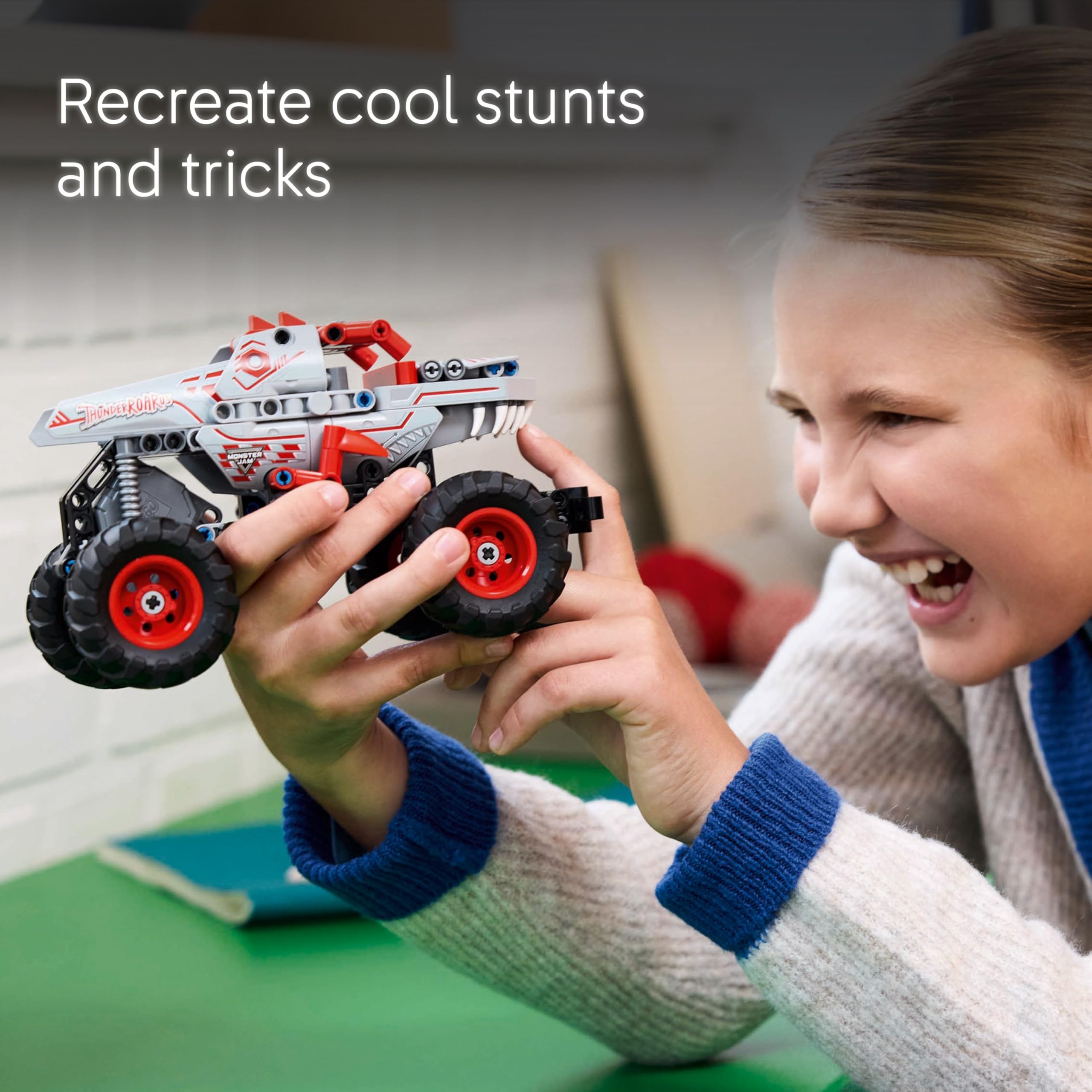 LEGO Technic Monster Jam ThunderROARus Pull-Back Truck Toy - Vehicle Building Set for Kids 7+ 11