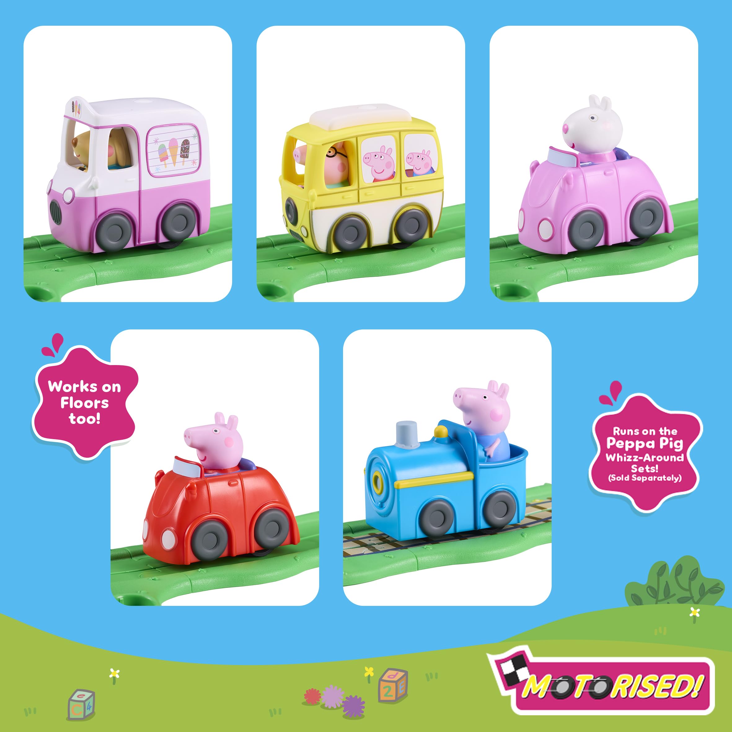 Peppa Pig Whizz Around Suzy Sheep's Little Pink Car - Motorised Vehicle for Toddlers 2+ 2