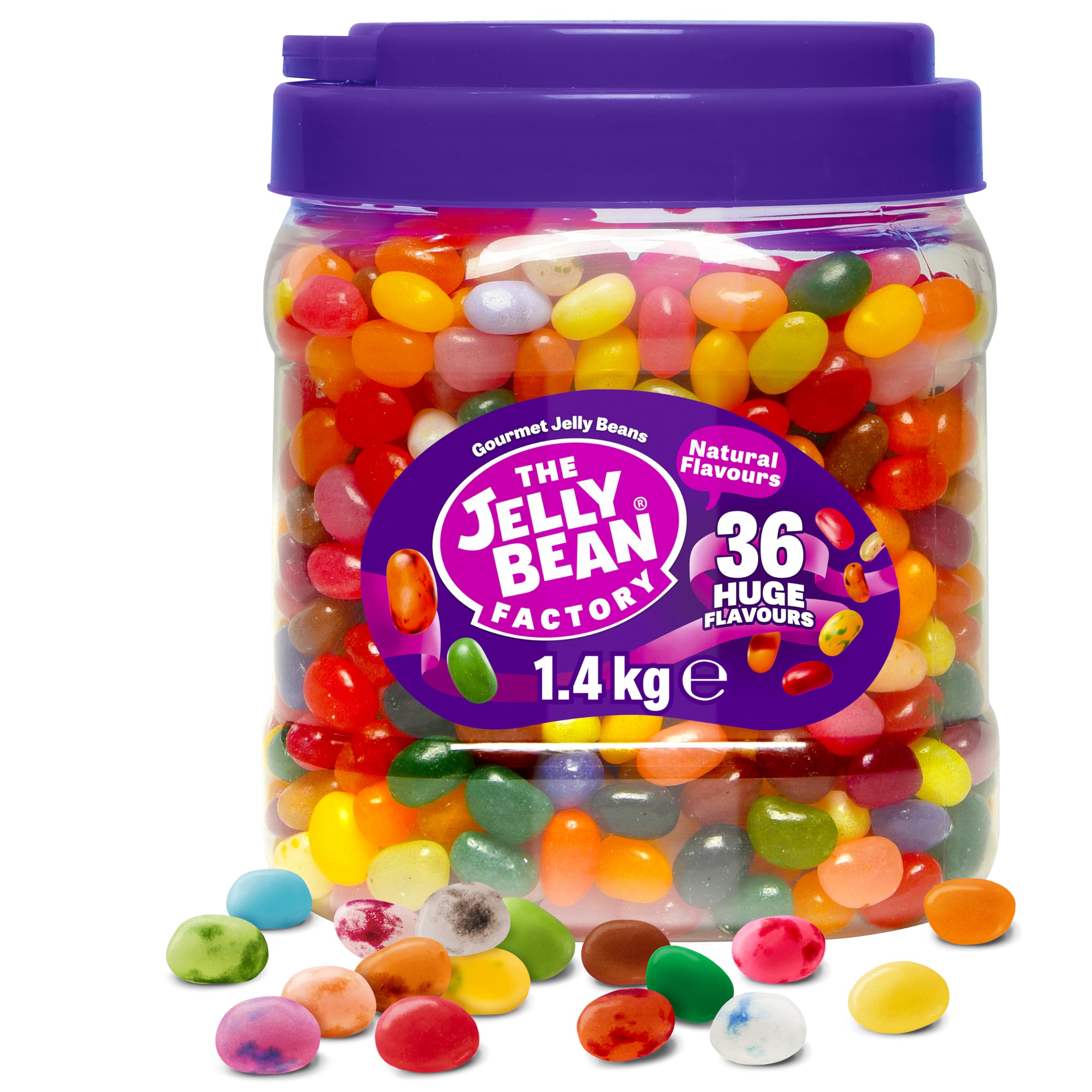 The Jelly Bean Factory Huge Flavours, 1.4kg Gourmet Jelly Beans Jar 17